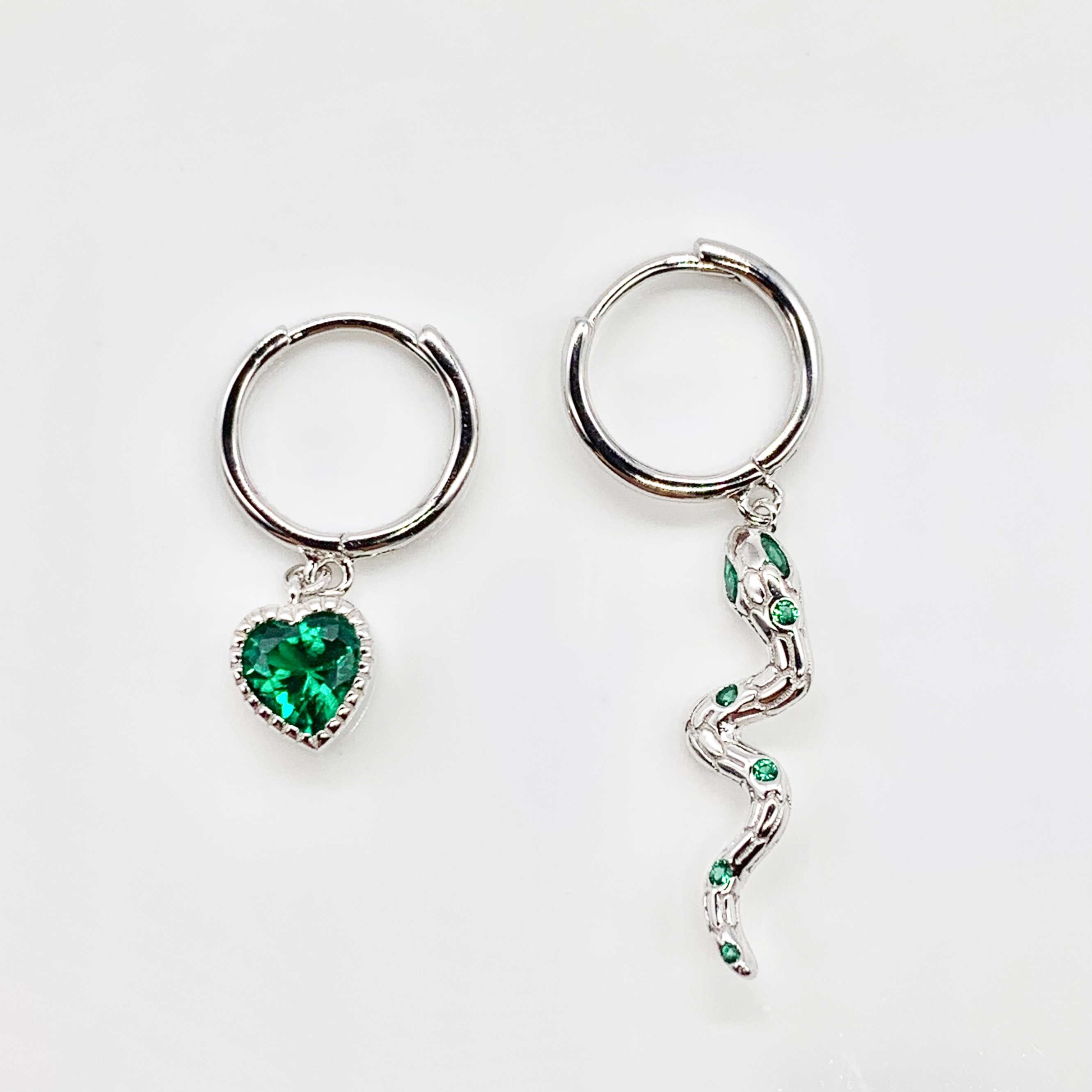 Snake Lovers Earrings- Premium Real S925 Sterling Silver 