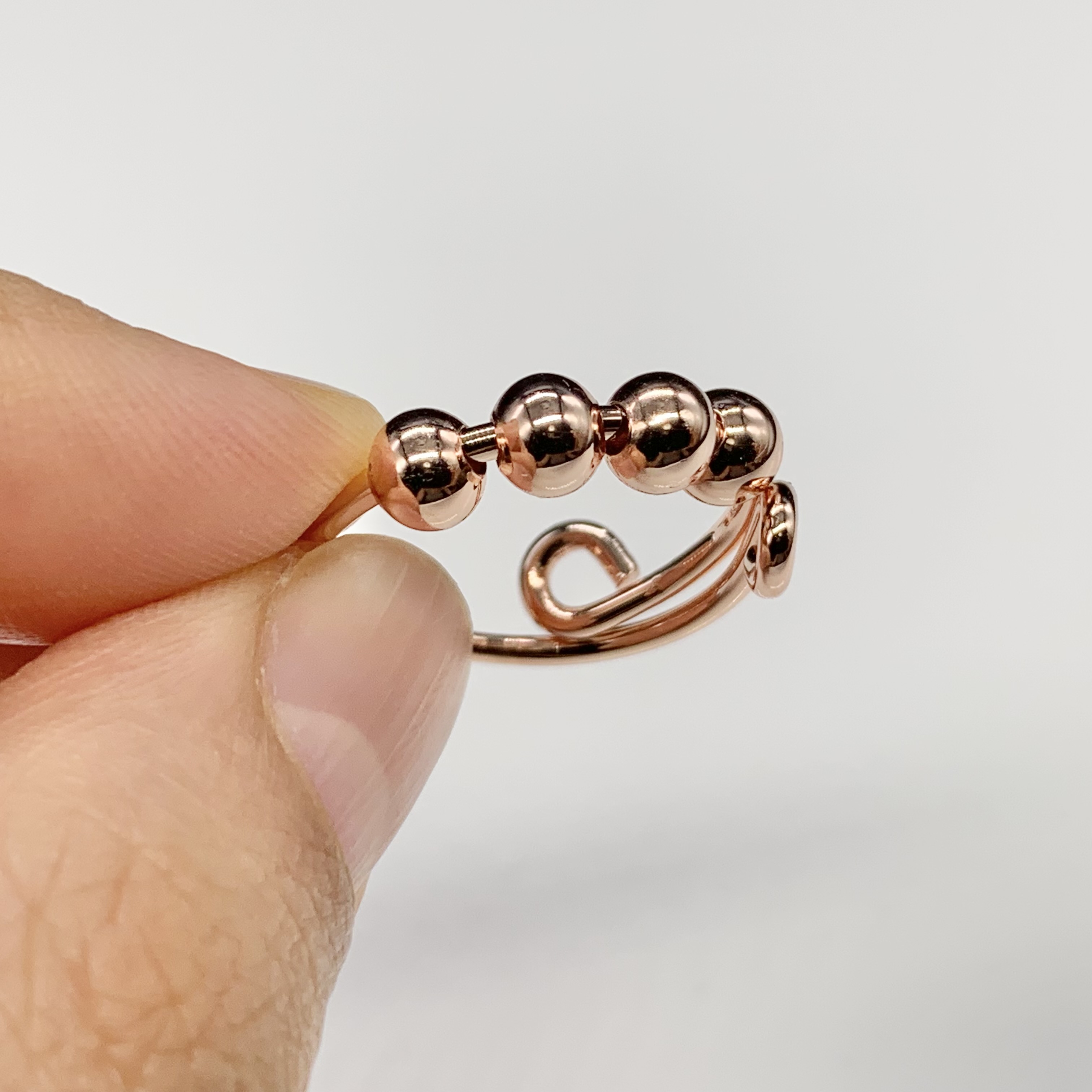 The Anti-Worry Spinner Rose Gold | Silver | Gold Fidget Ring 