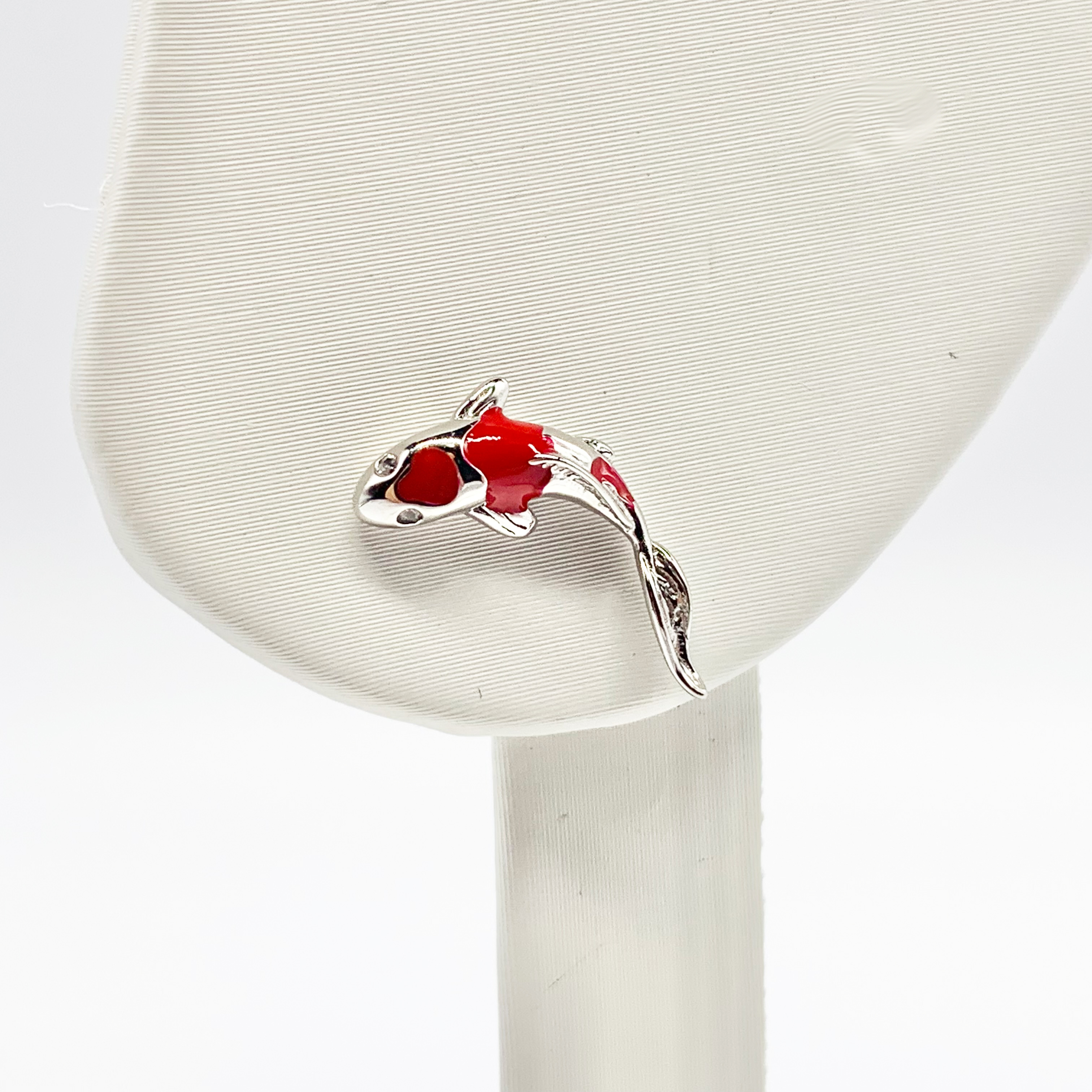 Koi Fish Earrings-Real Sterling Silver S925