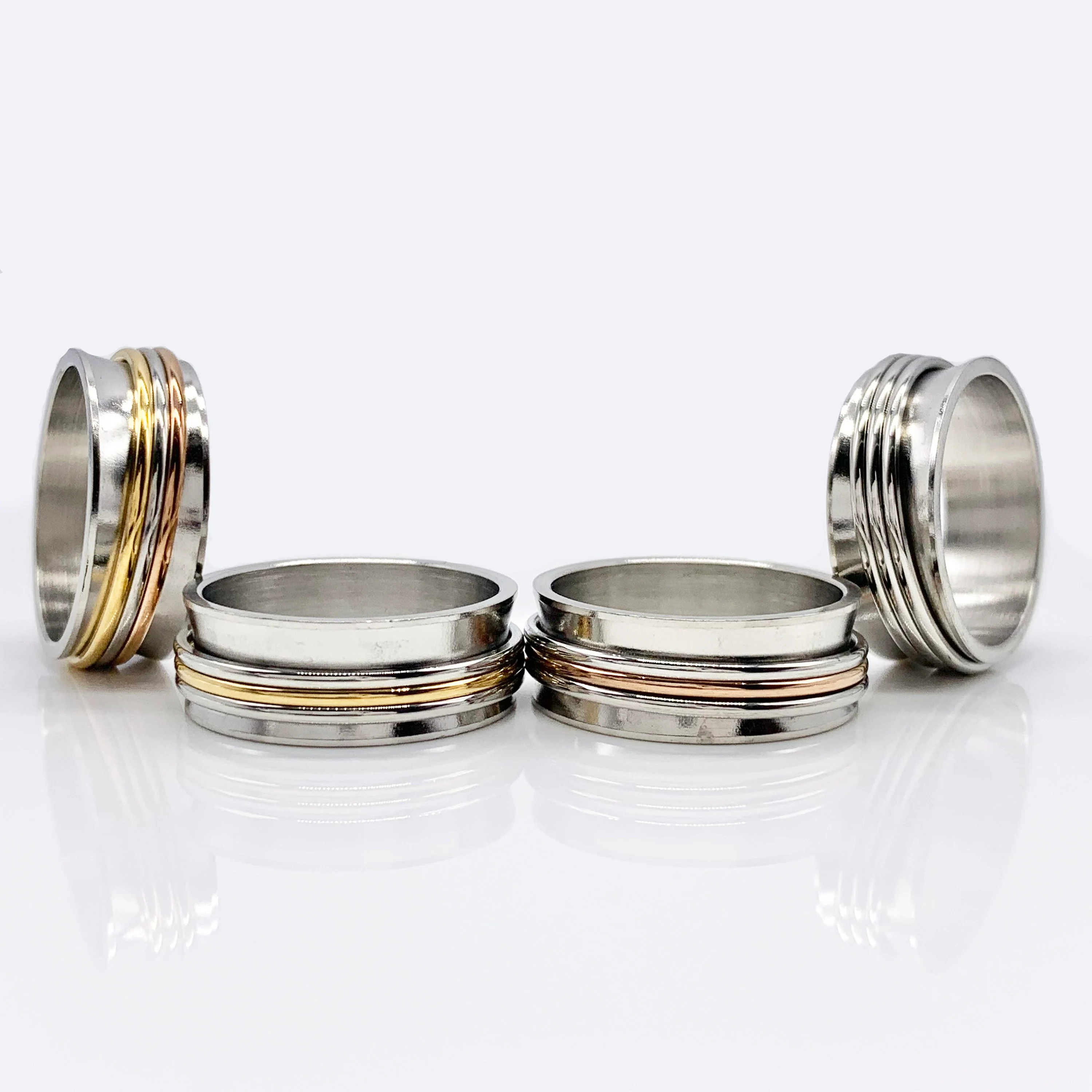 Wide Fidget Spinner Ring 