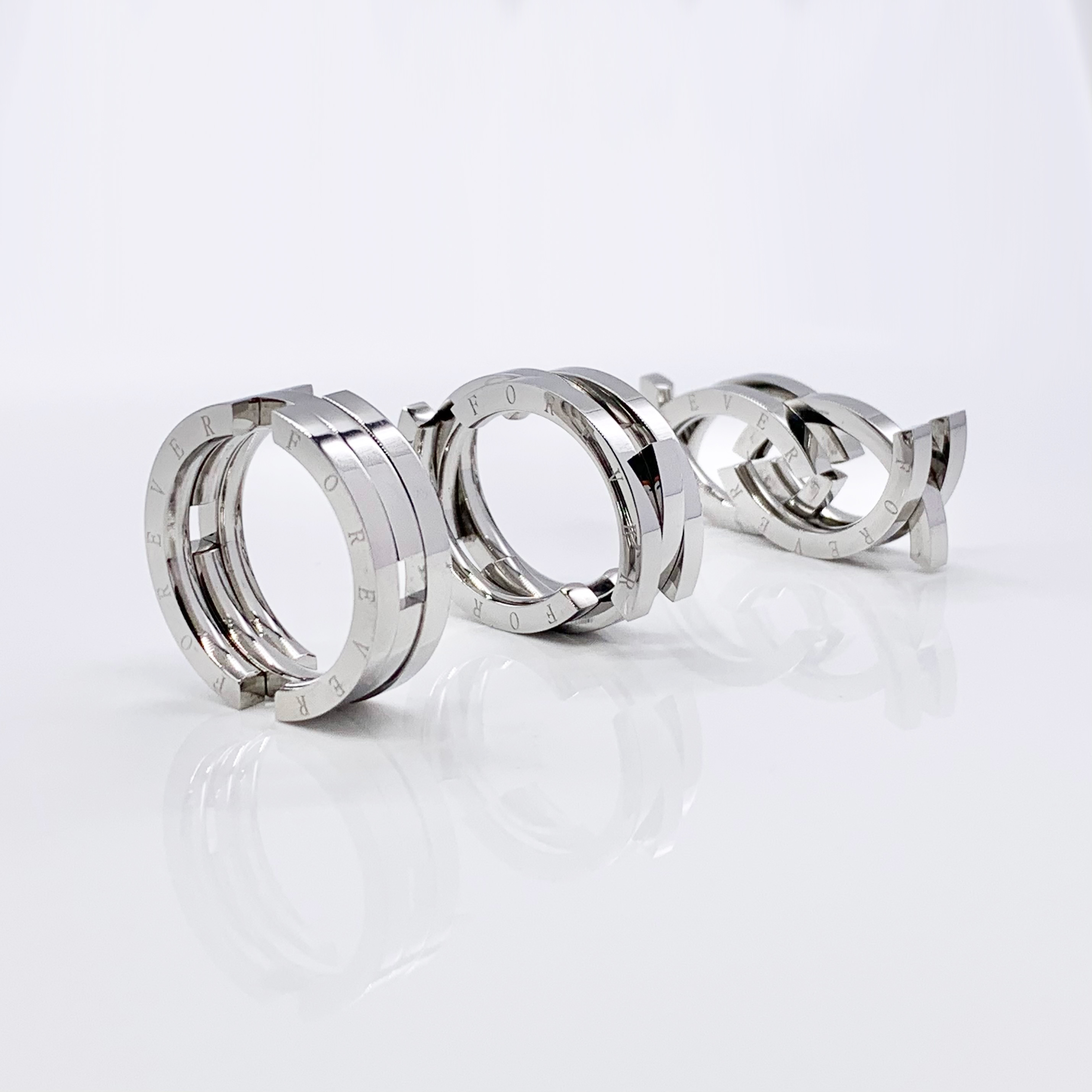 Collapsible Fidget Stainless Steel Ring