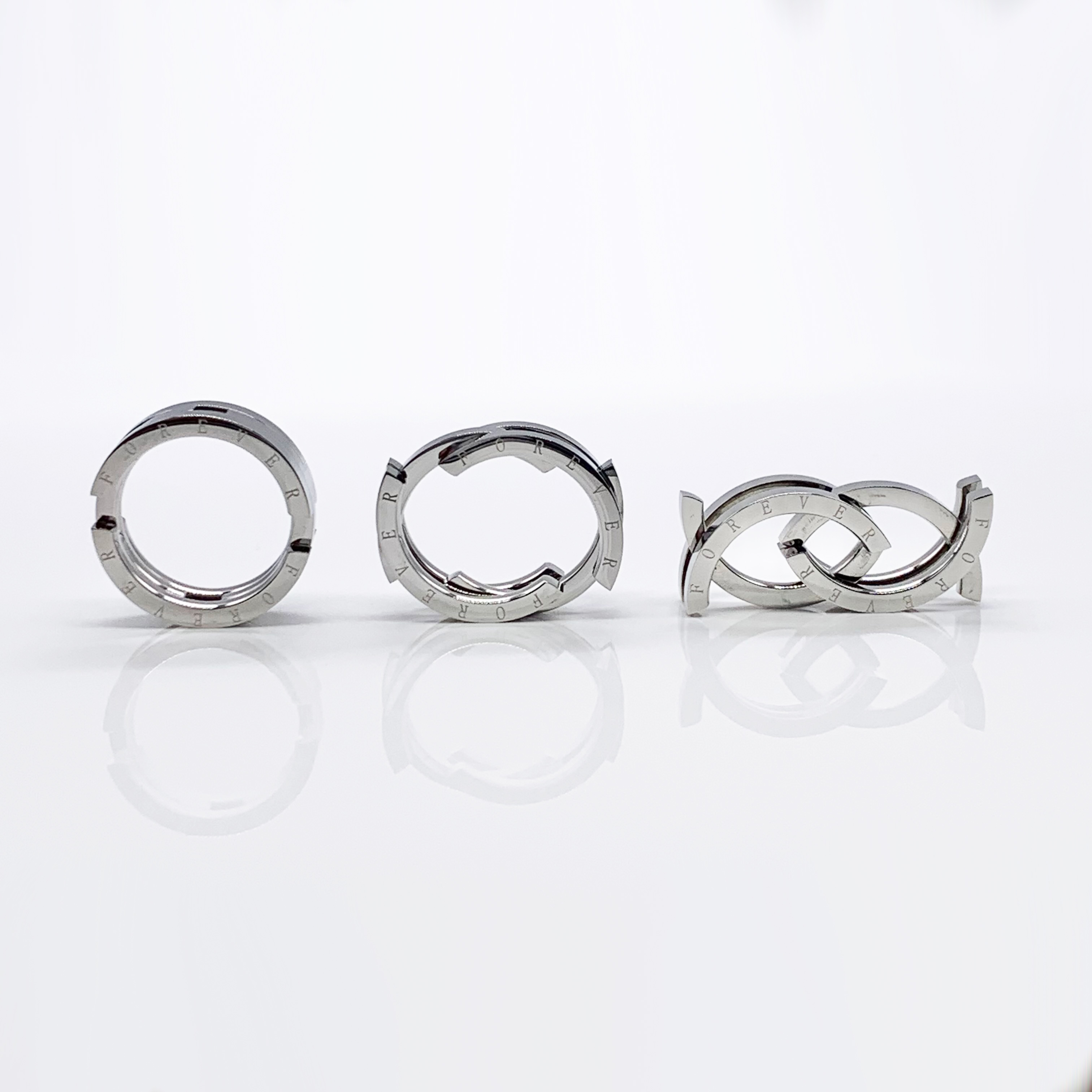 Collapsible Fidget Stainless Steel Ring