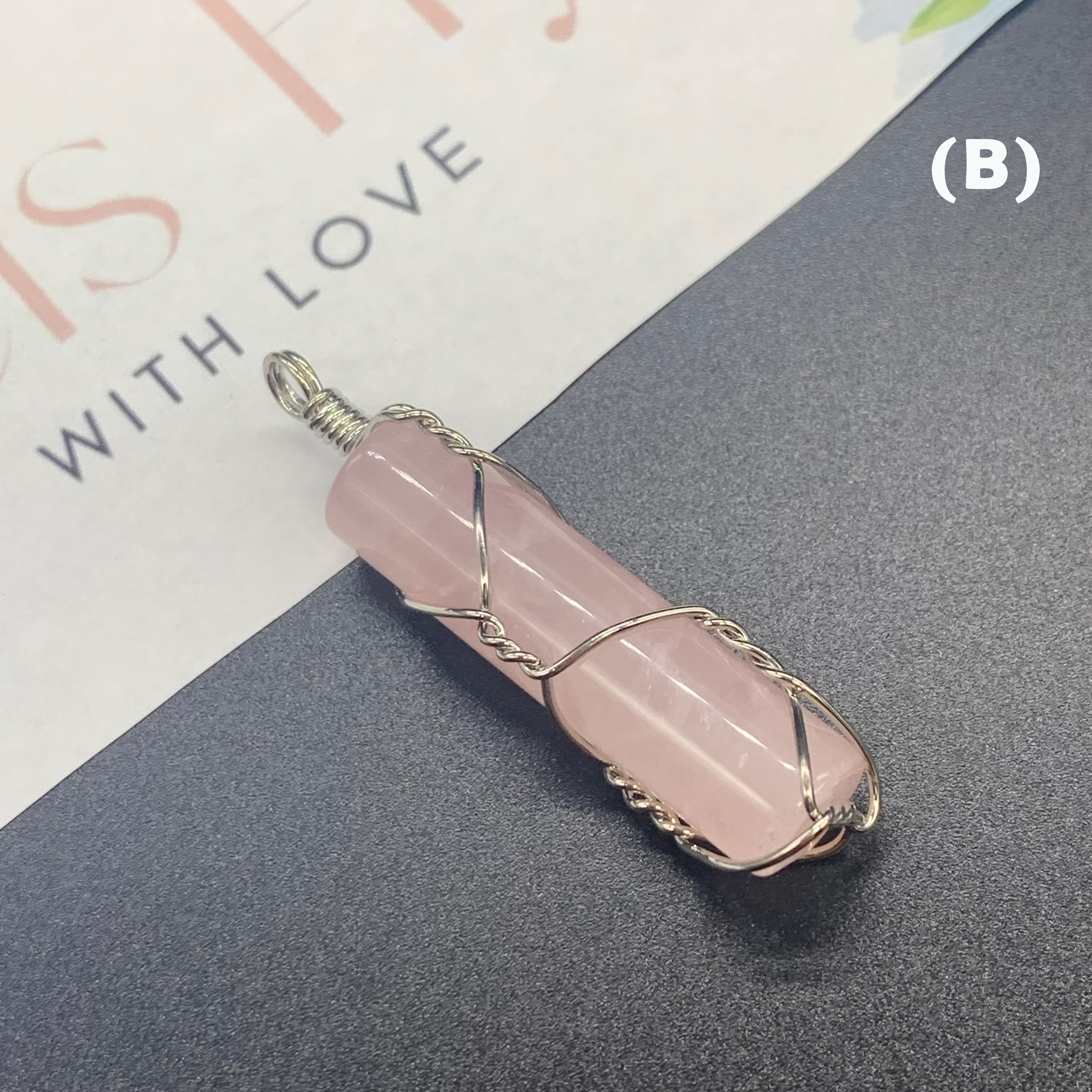 Handmade Natural Gemstone Blue Sandstone | Goldstone Pendant | Black Obsidian | Amethyst |Opal | Tiger's Eye Necklace 