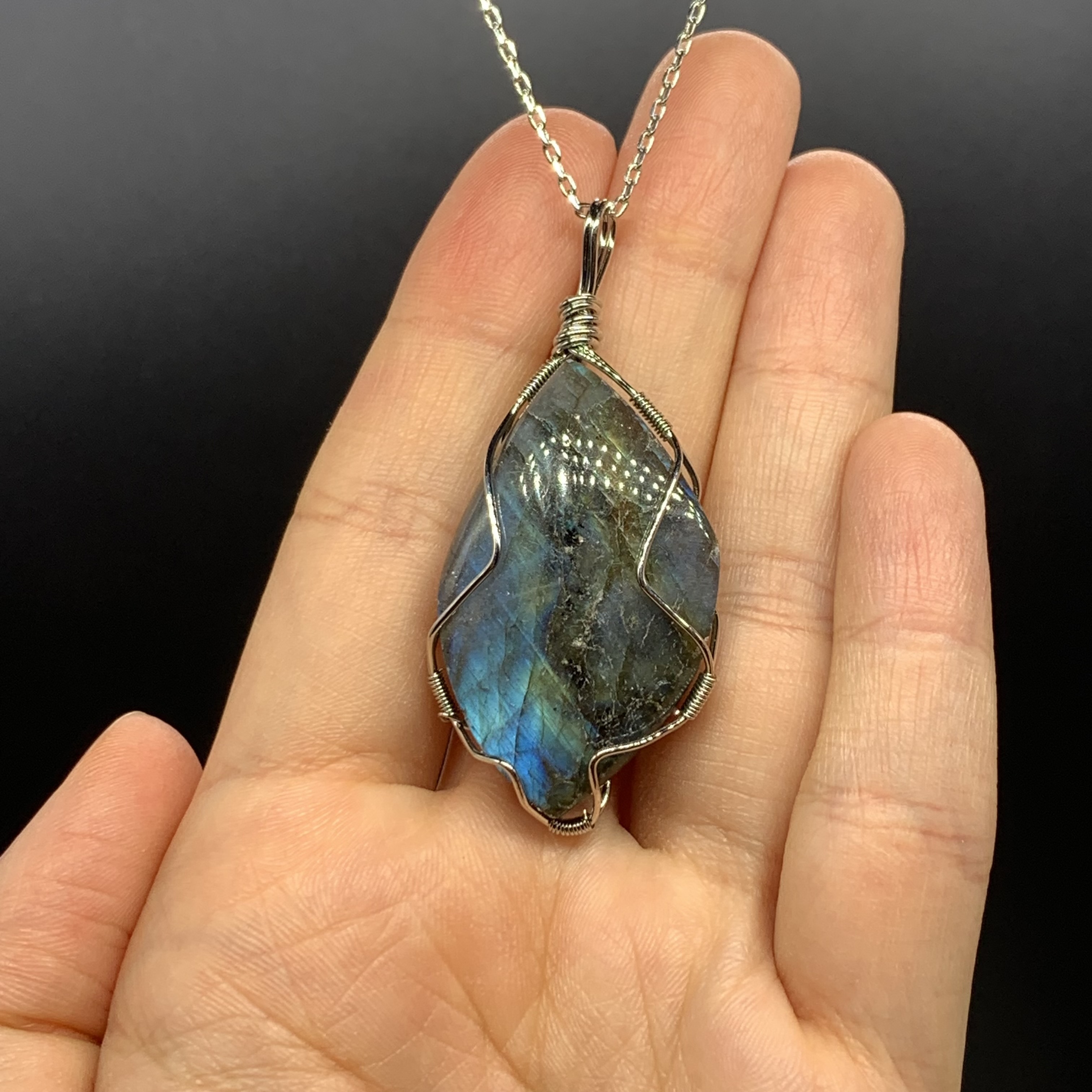 Natural Crystal Gemstone  Handmade Necklaces