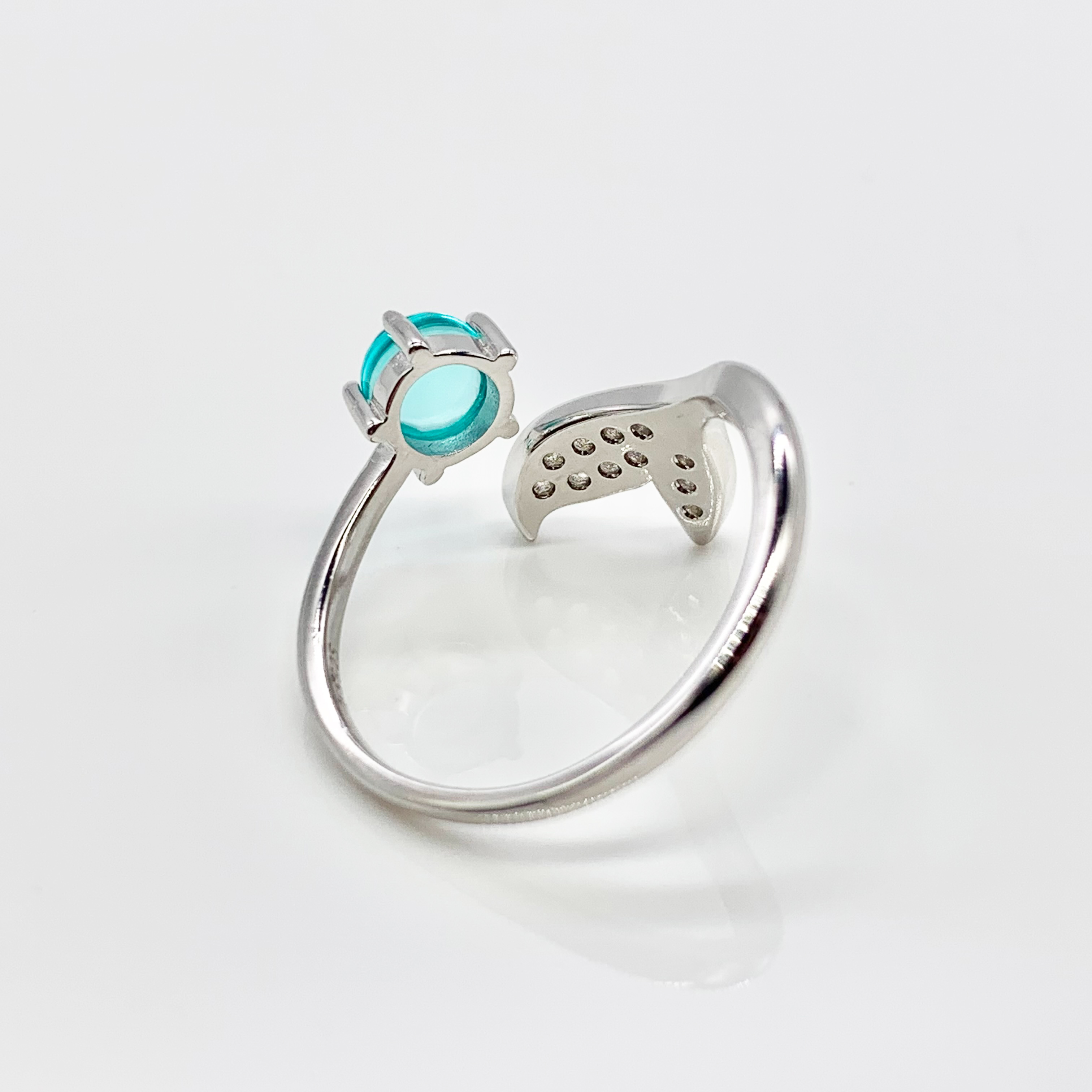 Mermaid Adjustable Ocean Ring- Premium Real S925 Sterling Silver