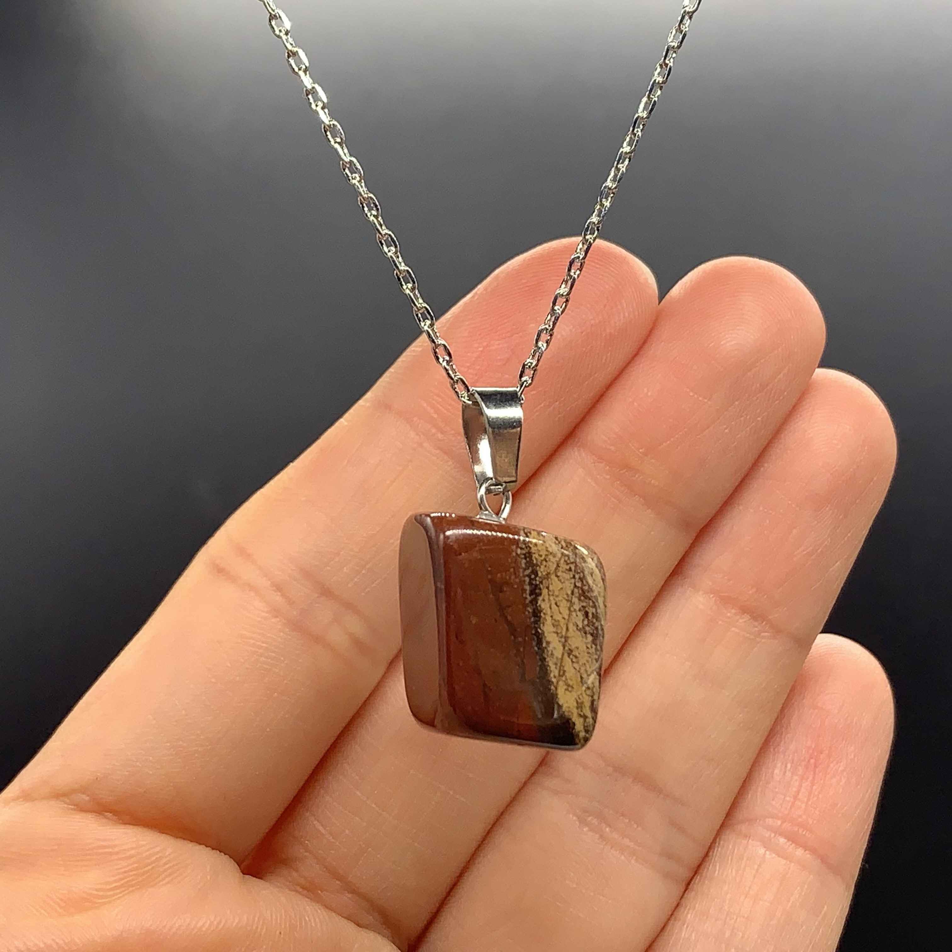 Natural Snowflake Obsidian | Red Jasper | Clear Quartz | Blue Howlite | Amethyst Handmade Necklace