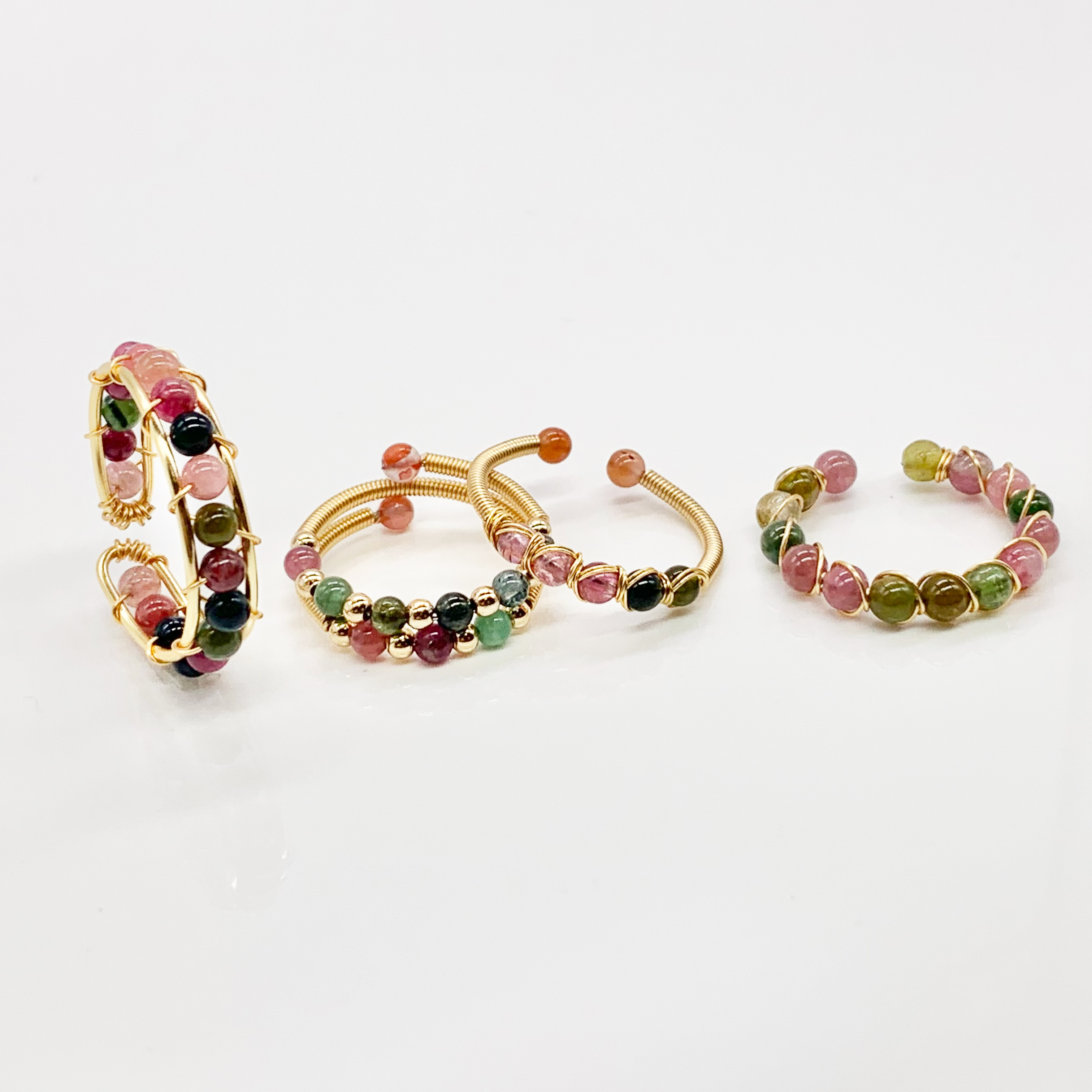 Dainty Colorful Spinner Fidget Ring