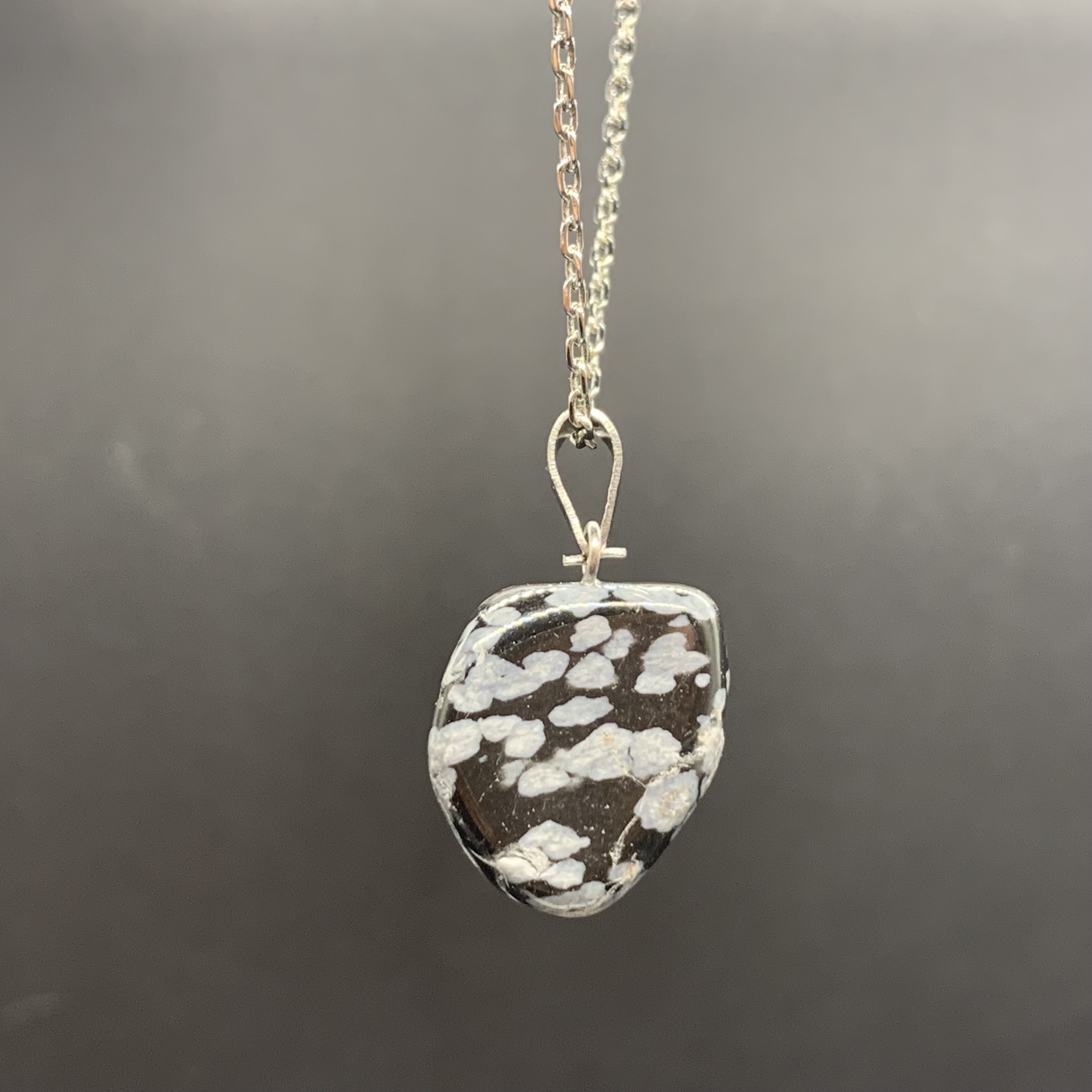 Natural Snowflake Obsidian | Red Jasper | Clear Quartz | Blue Howlite | Amethyst Handmade Necklace