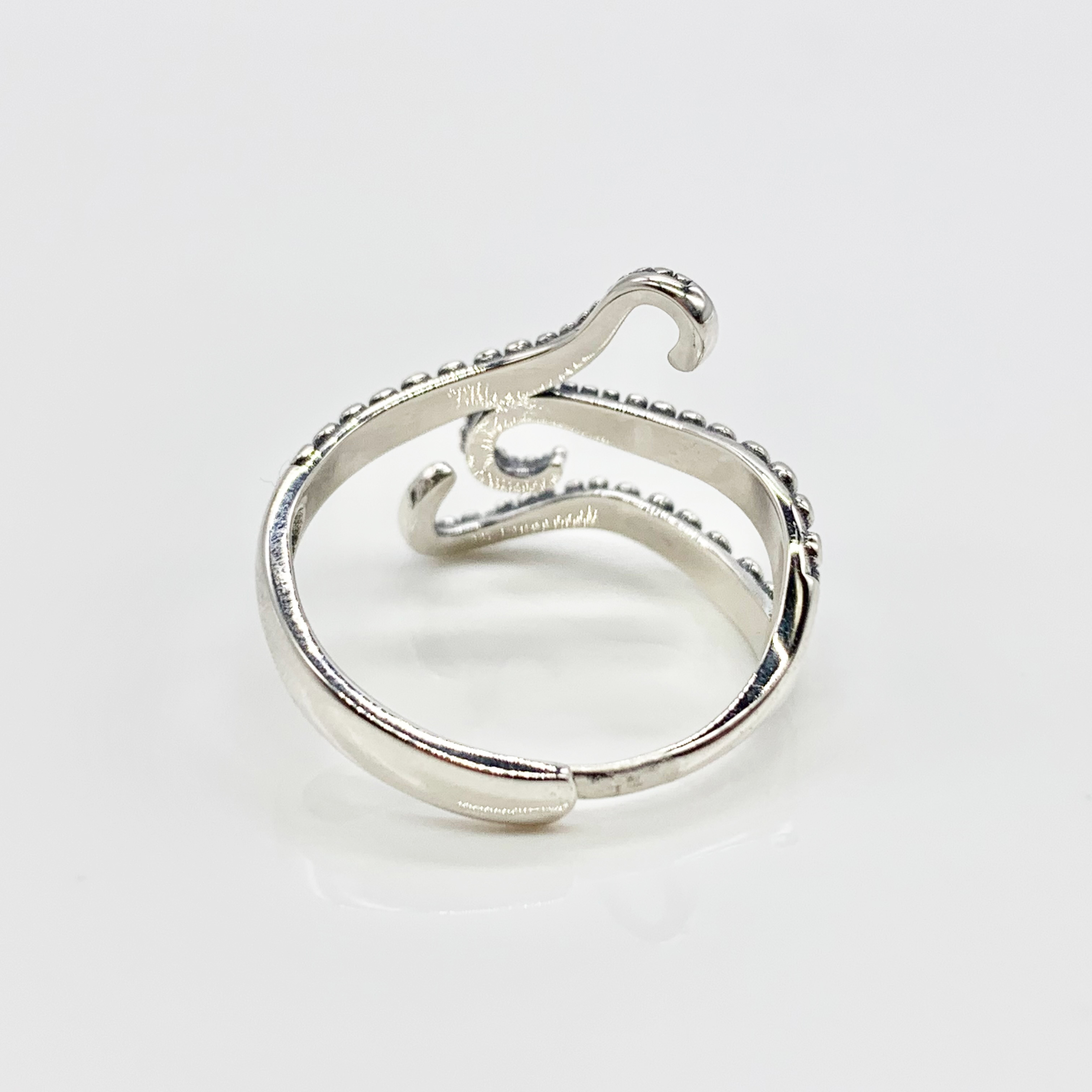 Vintage Japanese Octopus Tentacle Adjustable Ring-Premium Real Sterling Silver S925