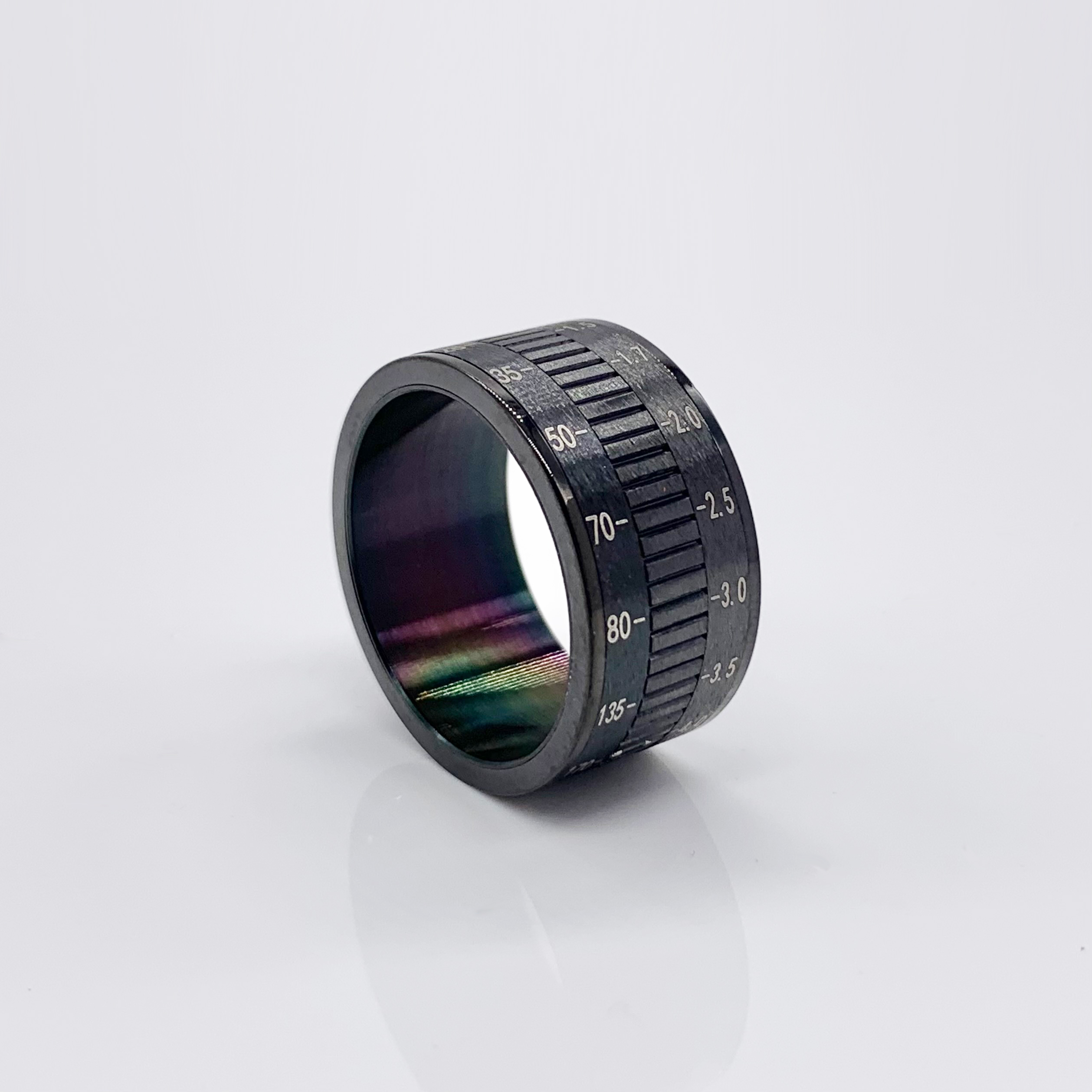 Lens Rotating Spinner Fidget Ring 