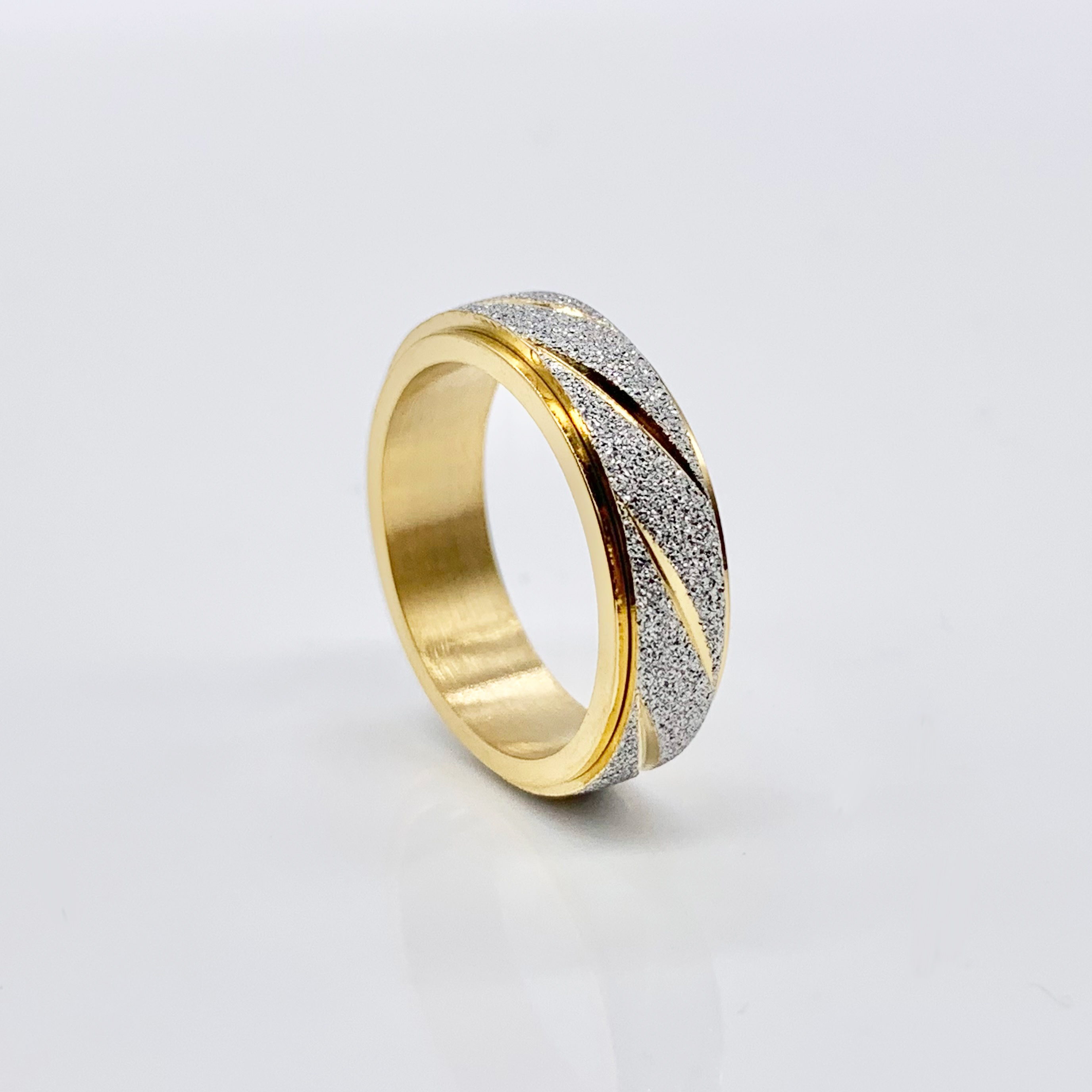 Stunning Stainless Steel Rose Gold | Gold | Colorful Spinner Fidget Ring 