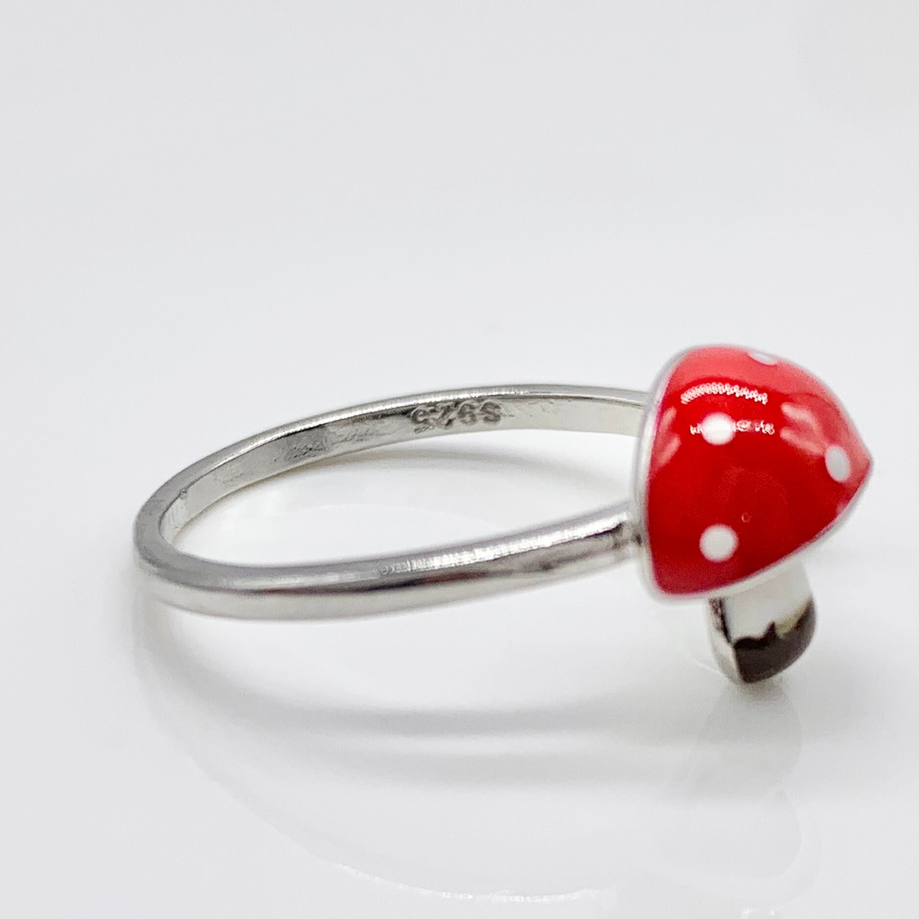 Adjustable Mushroom-Premium Real S925 Sterling Silver Ring