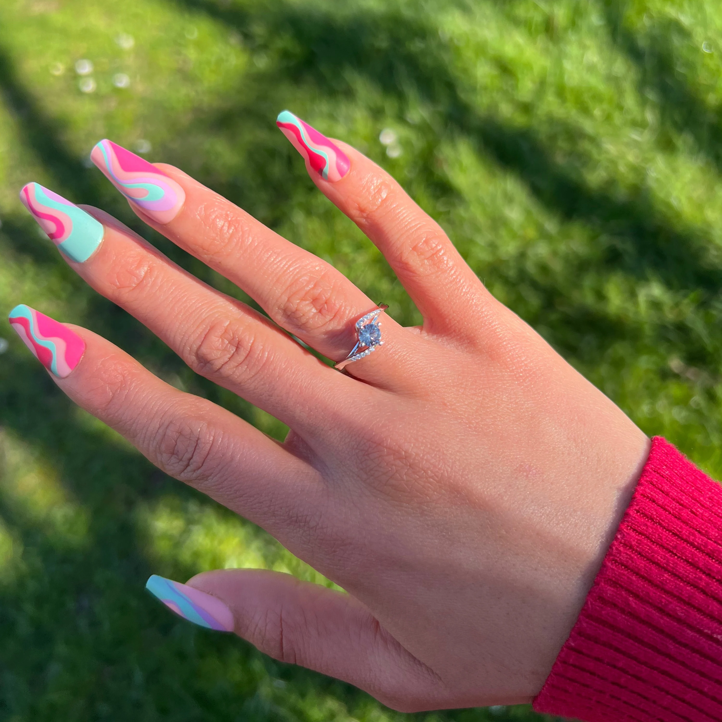 Alexandrite June birthstone Ring Real Sterling Silver 