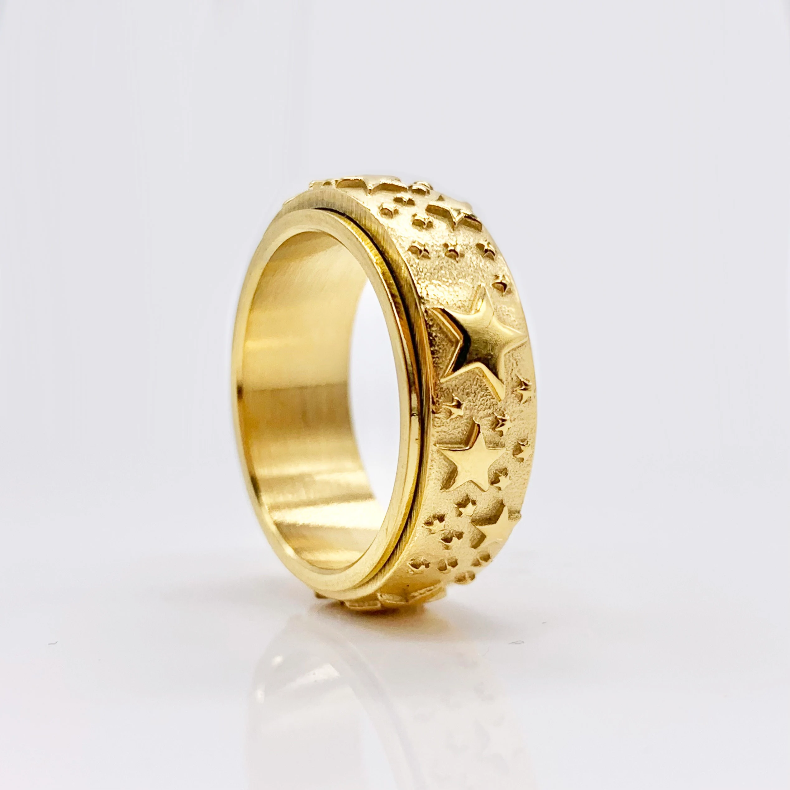 3D Star Spinner Rings - Fidget with Style 