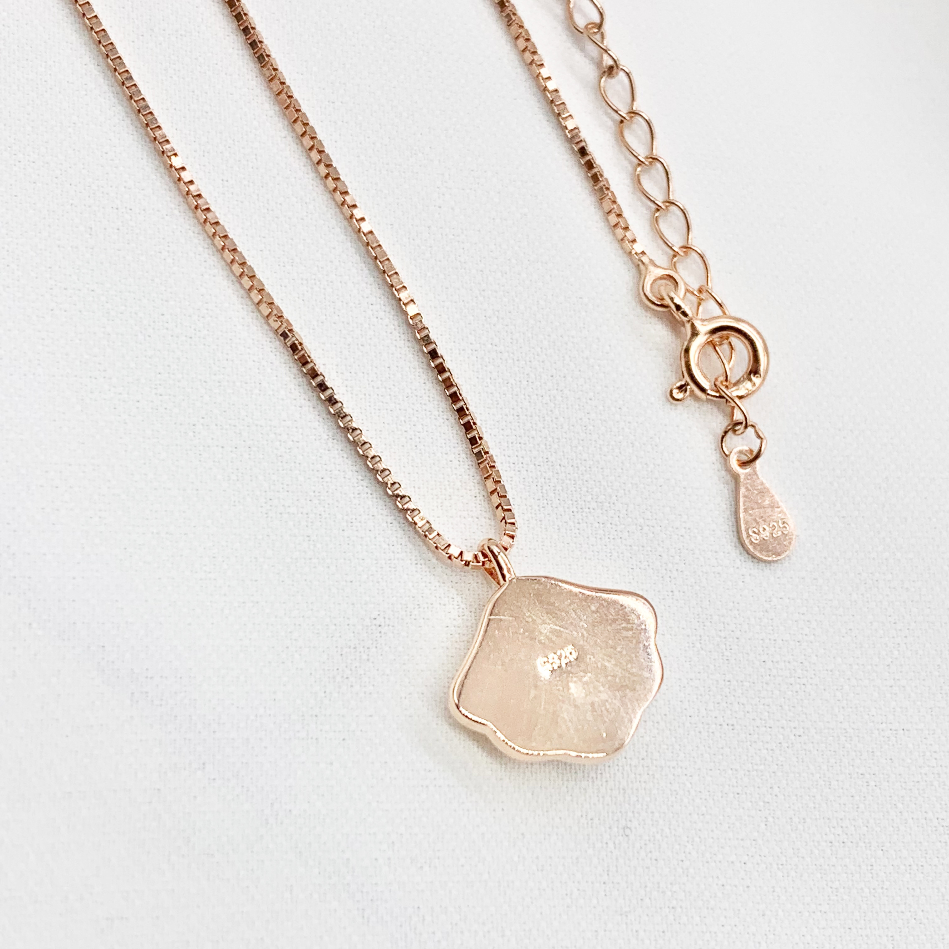 Sea Shell Necklace Silver/Rose Gold - Premium Real Silver S925