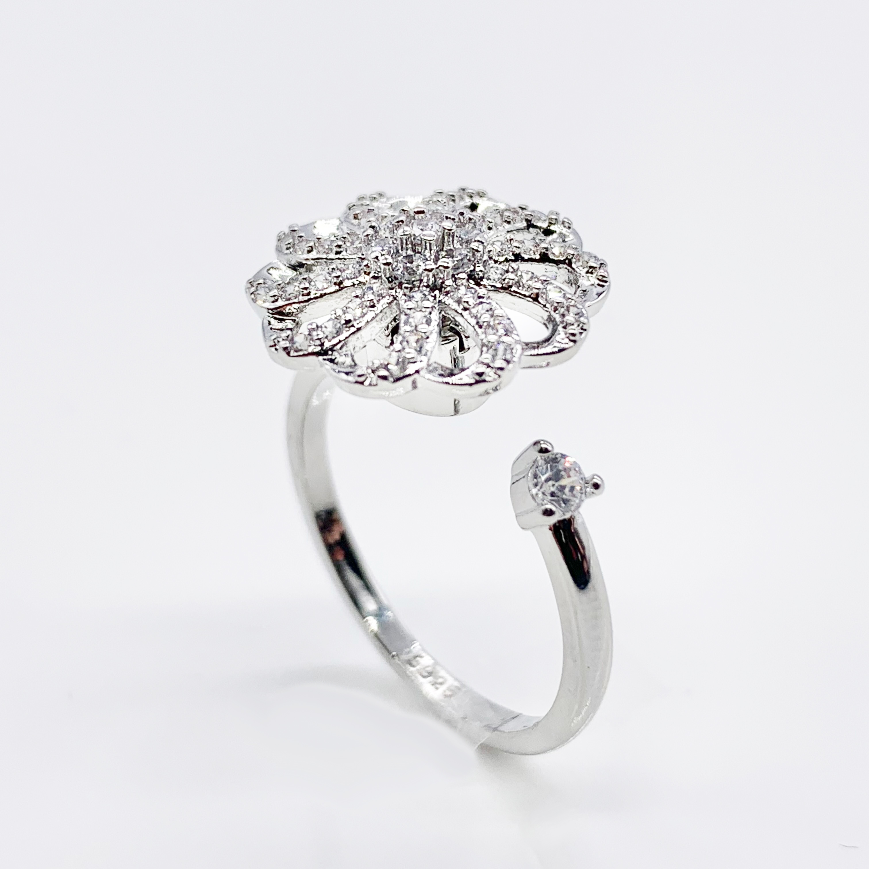 Flowers Spinner Fidget Ring