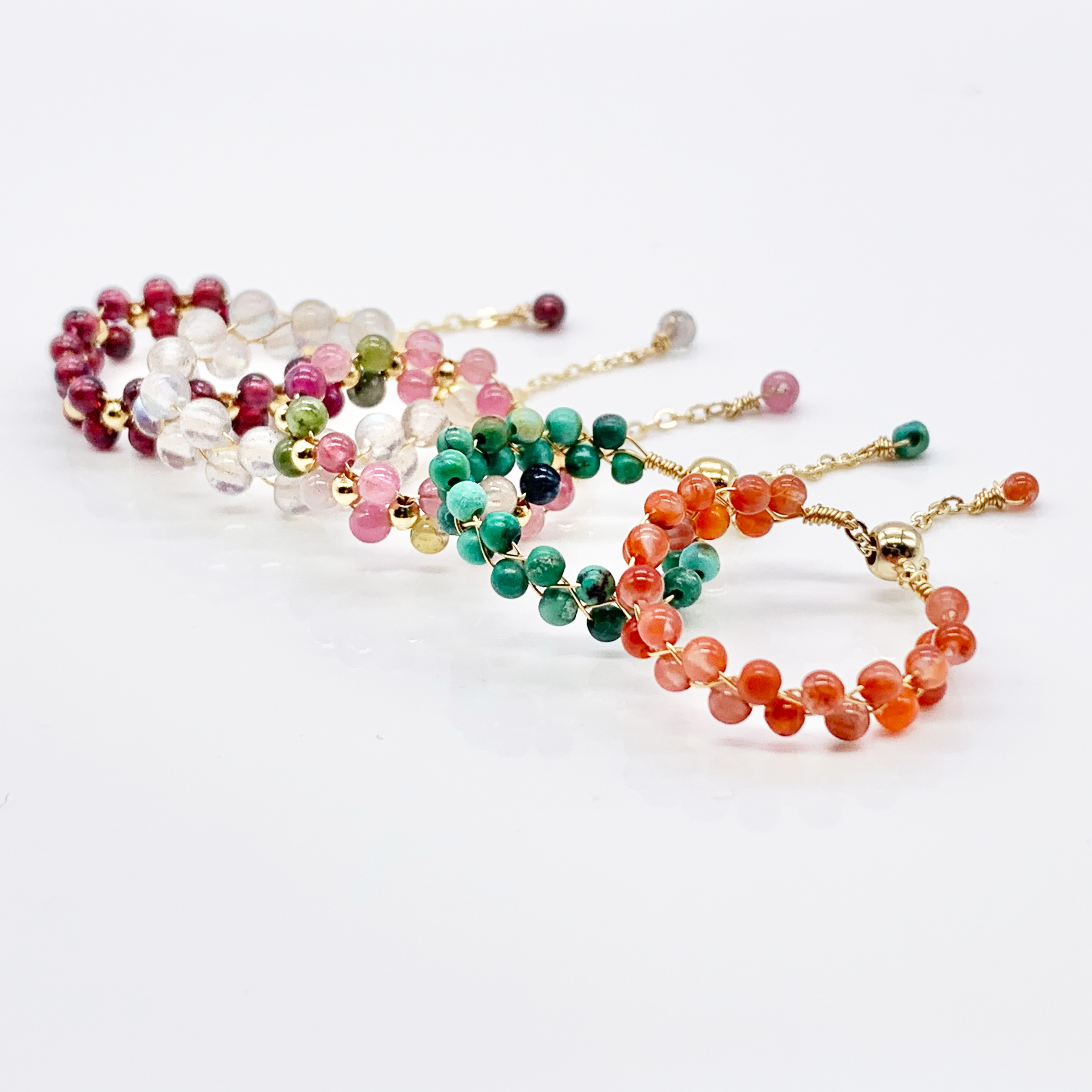 Adjustable Dainty Fidget Marron/Green/Colorful/Orange/Silver Ring 