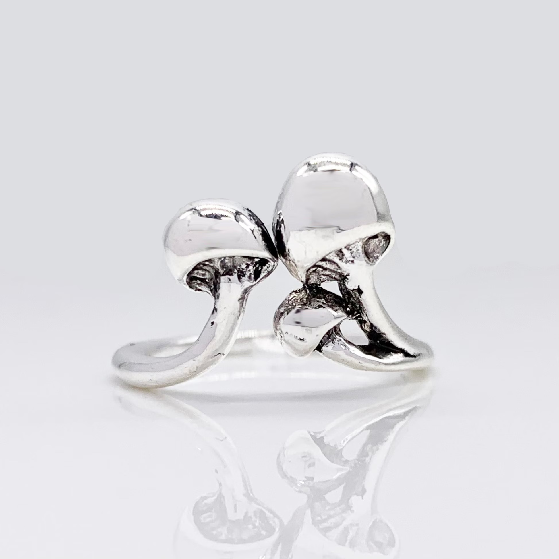 Mushroom Ring - premium S925 real sterling silver