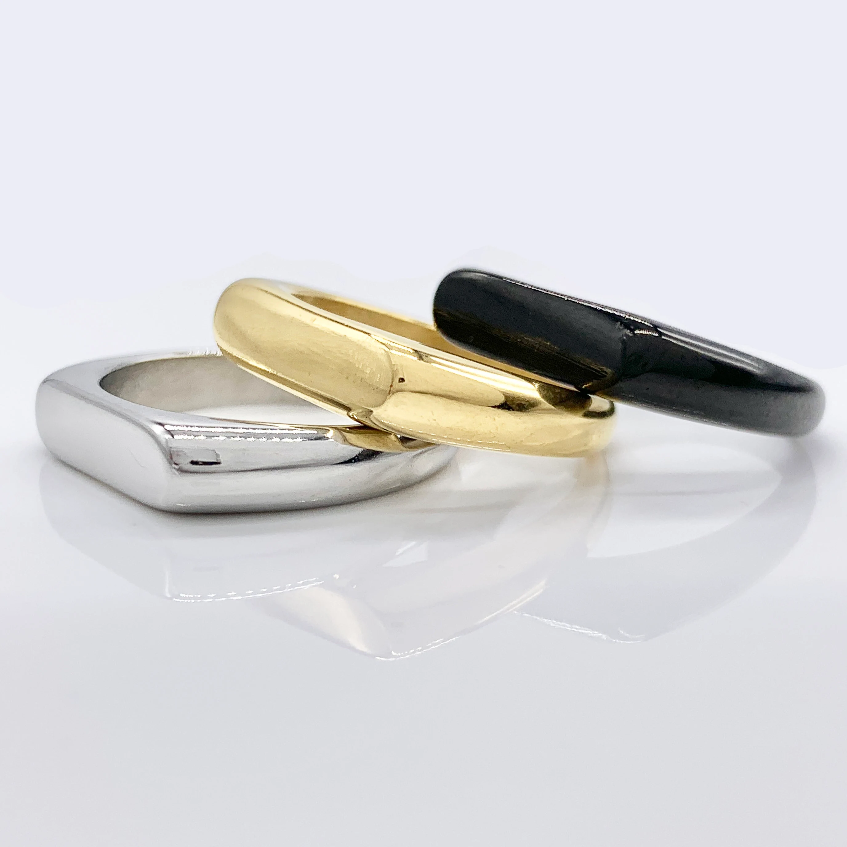 Unique Rectangle Signet Ring