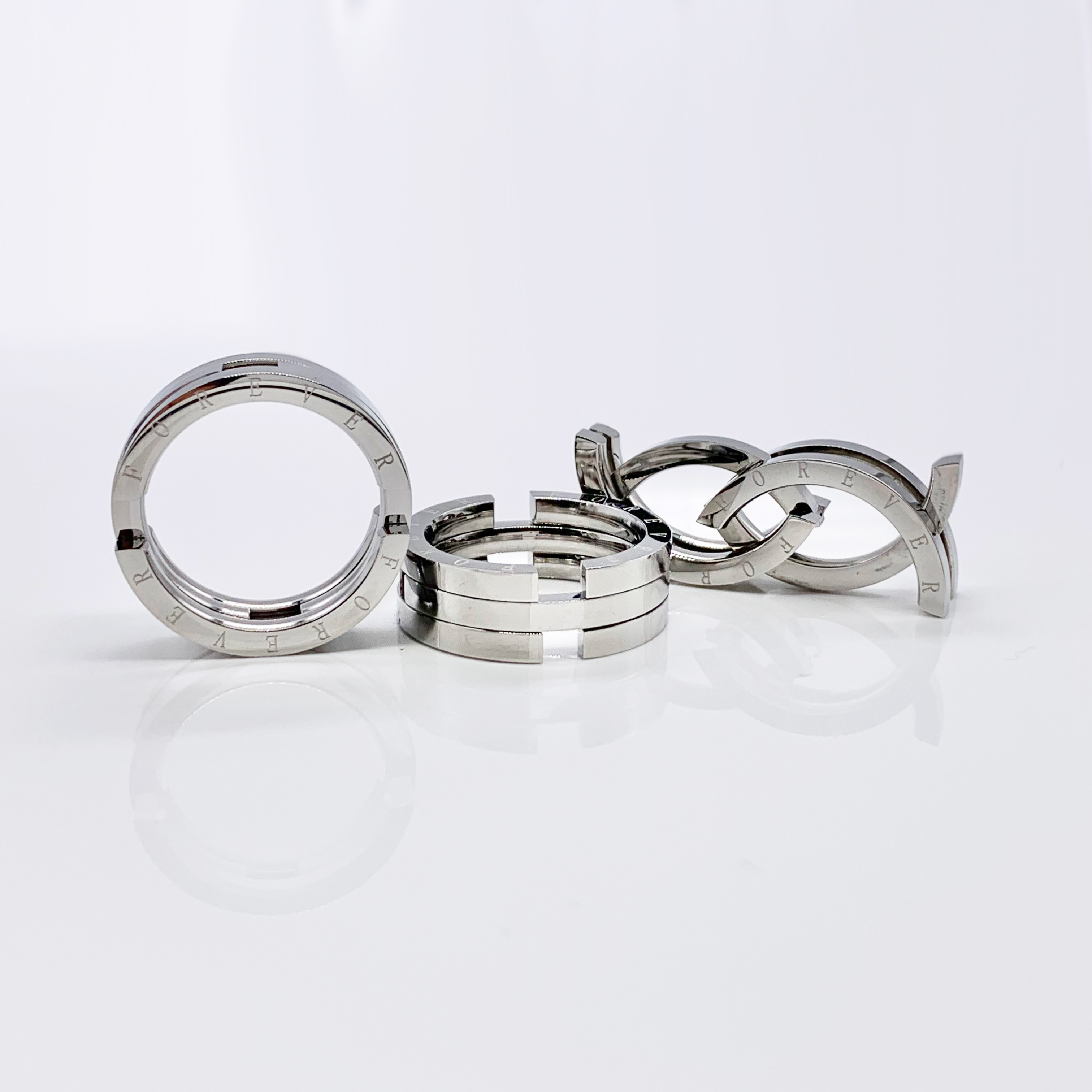 Collapsible Fidget Stainless Steel Ring