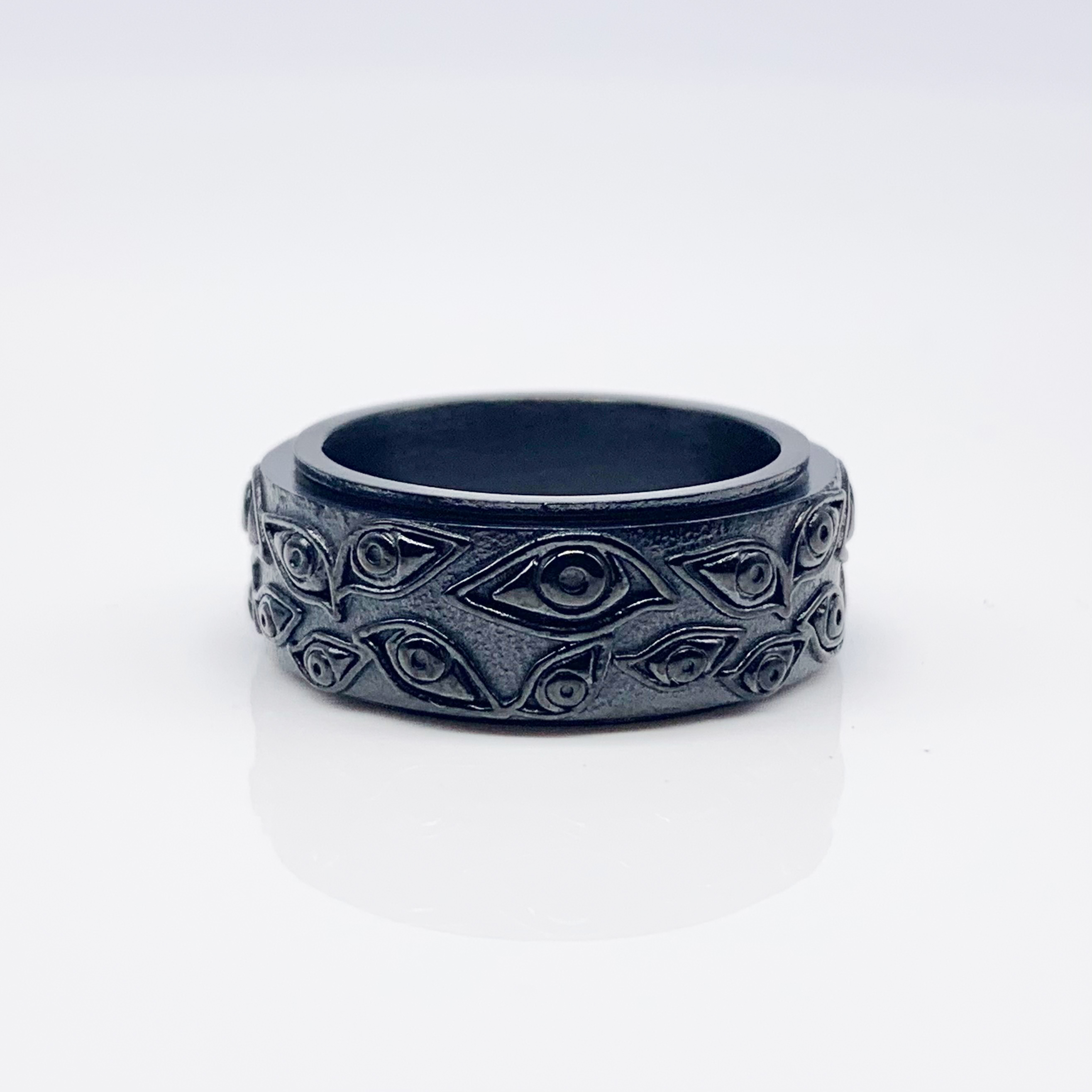 Eye Spinner Silver/Gold/Black Fidget Ring 