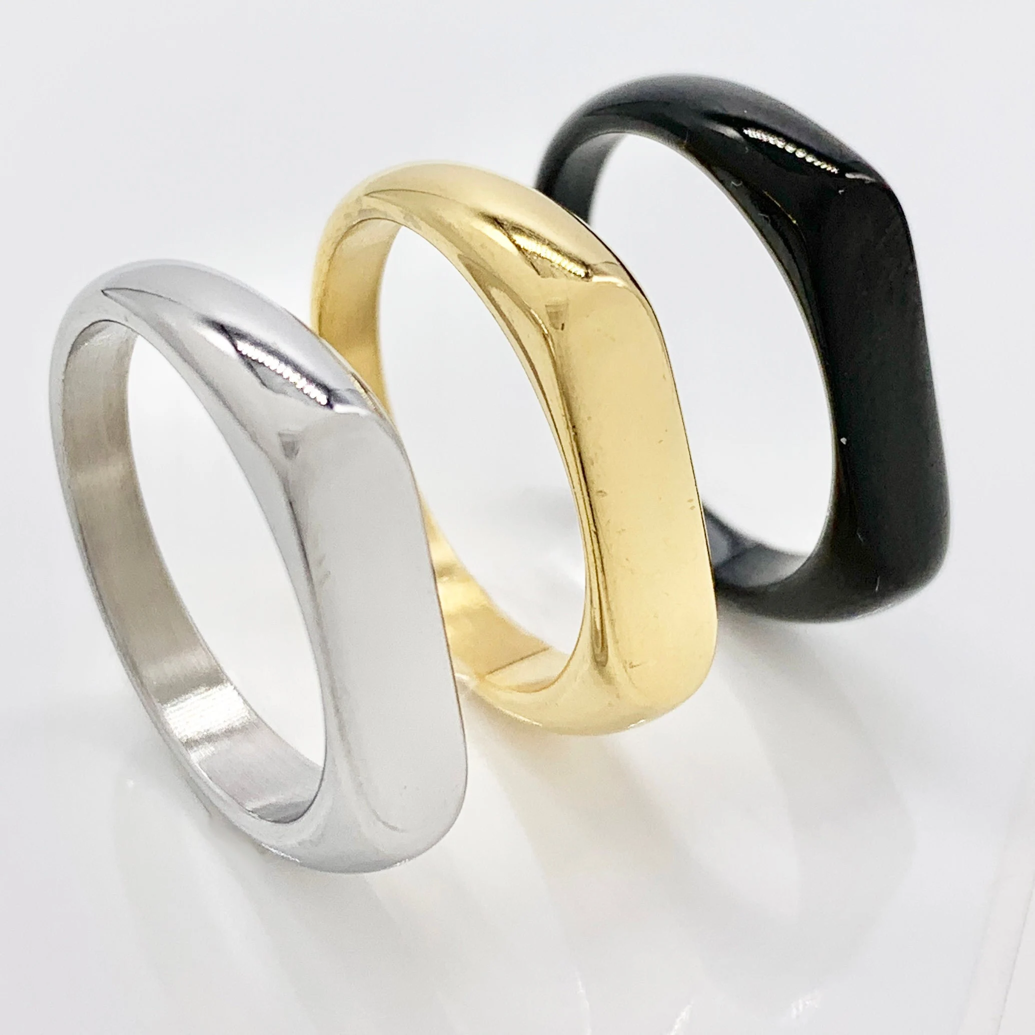 Unique Rectangle Signet Ring