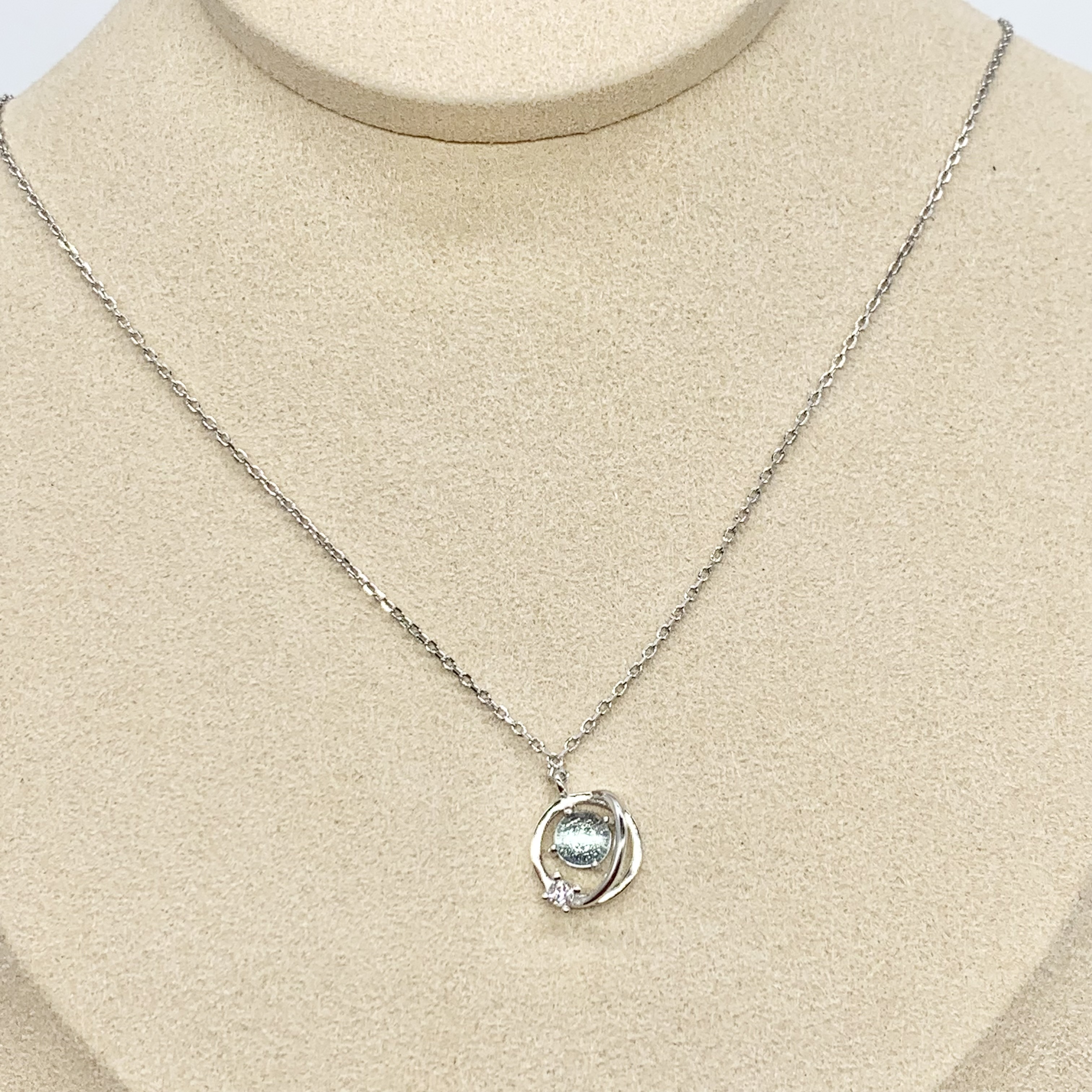 Saturn Planet Out of space Necklace-Premium Real Silver S925