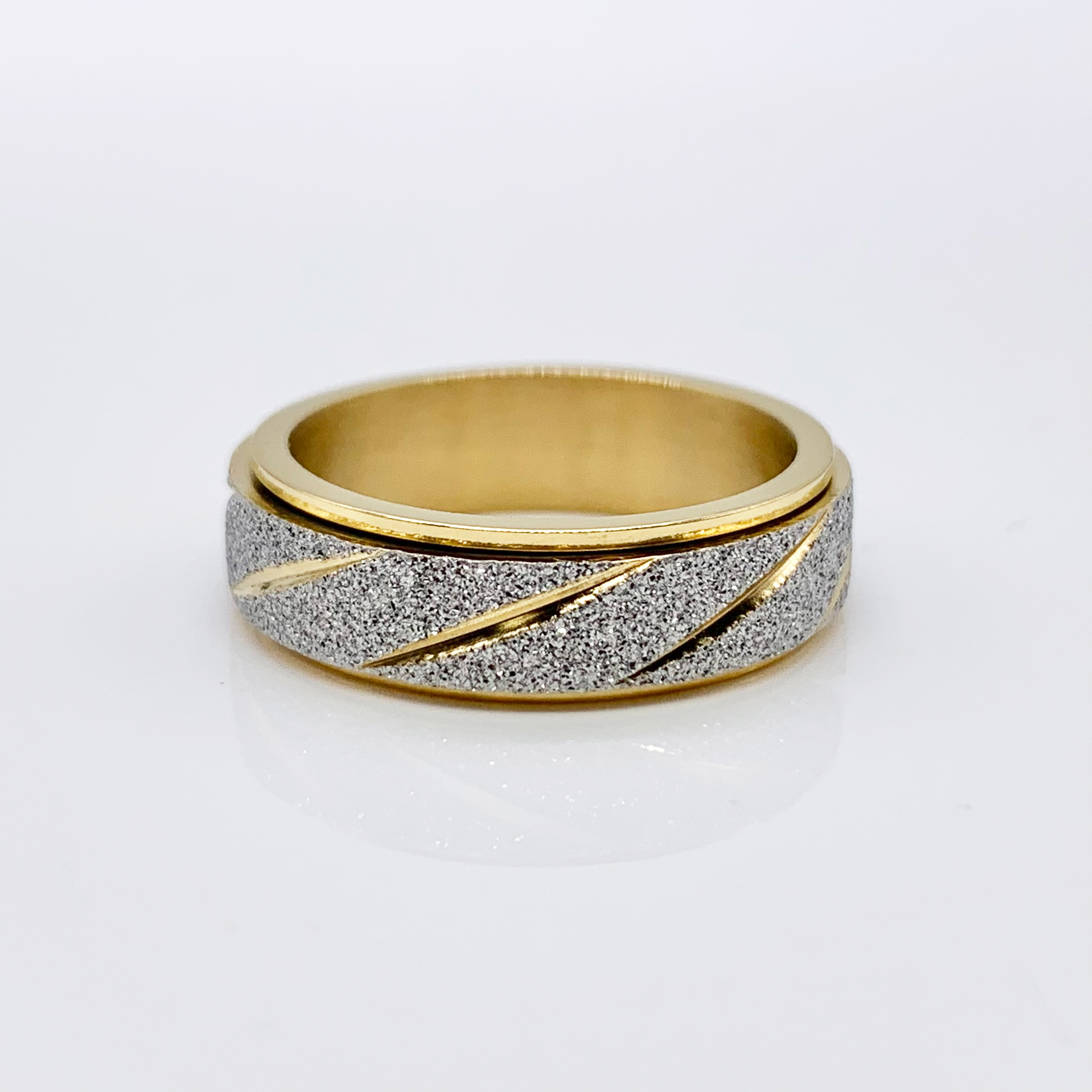 Stunning Stainless Steel Rose Gold | Gold | Colorful Spinner Fidget Ring 