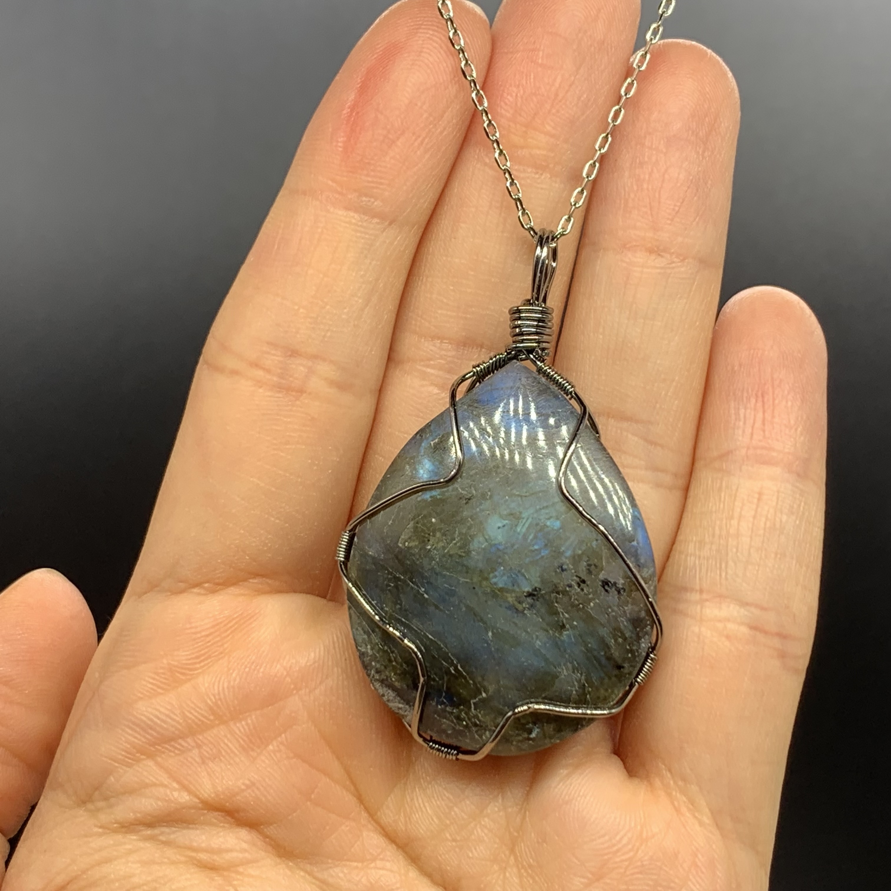 Natural Crystal Gemstone  Handmade Necklaces