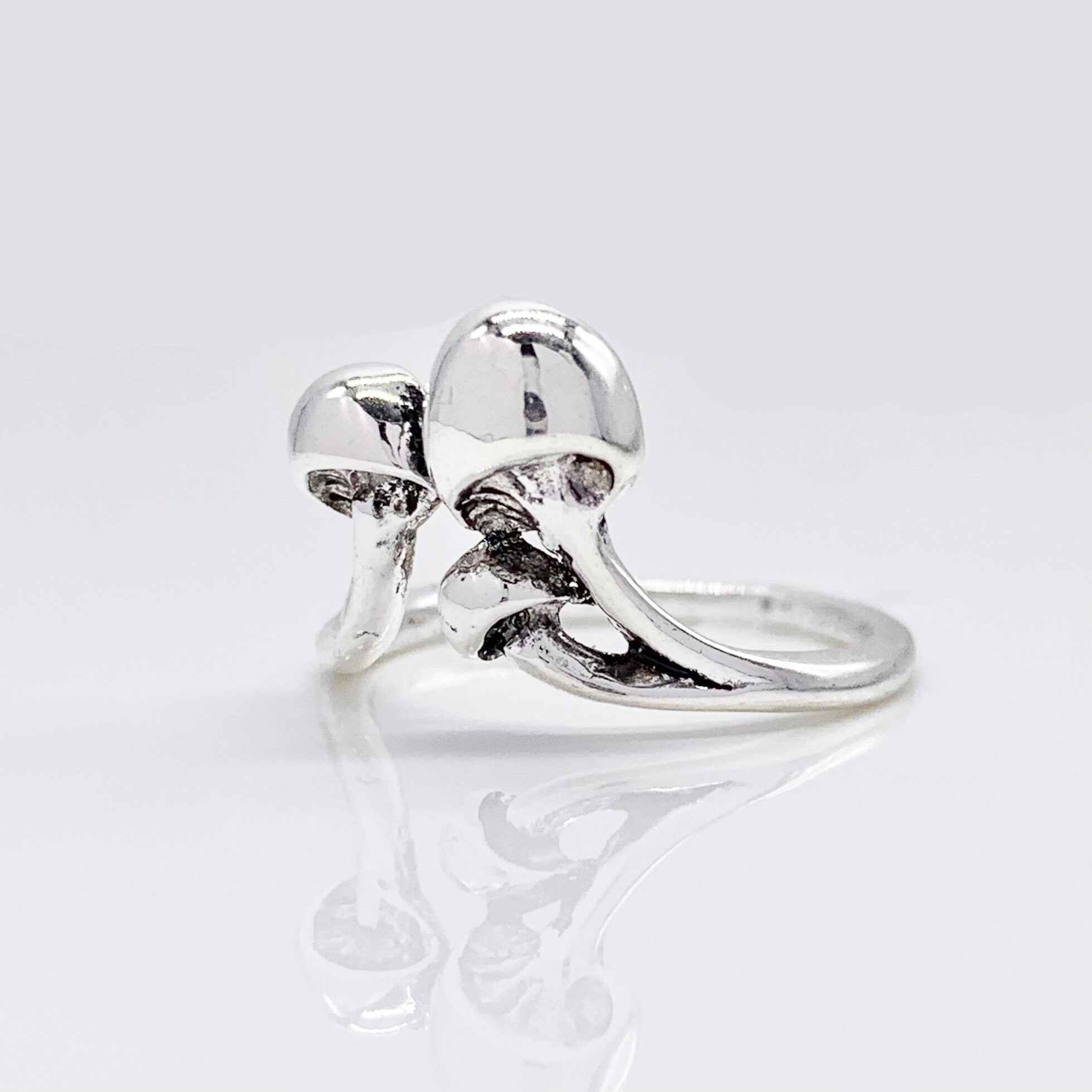 Mushroom Ring - premium S925 real sterling silver 