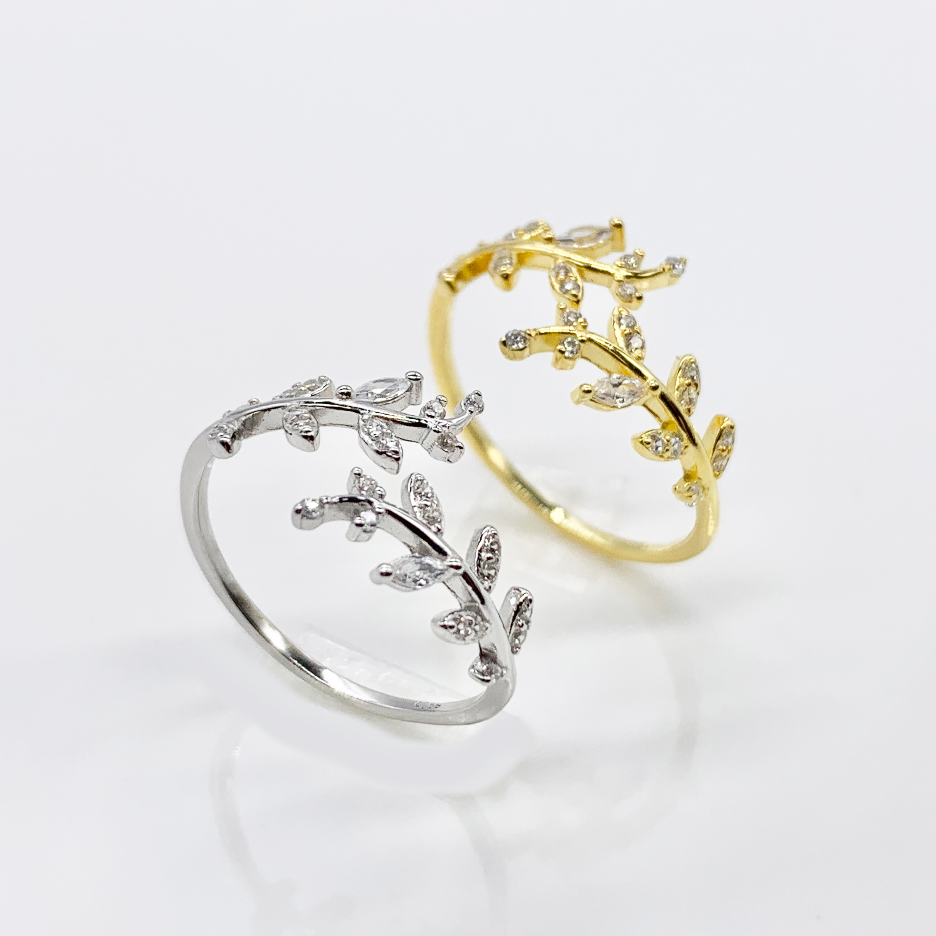  Leaves Adjustable Ring-Premium Real Silver S925 For nature lovers