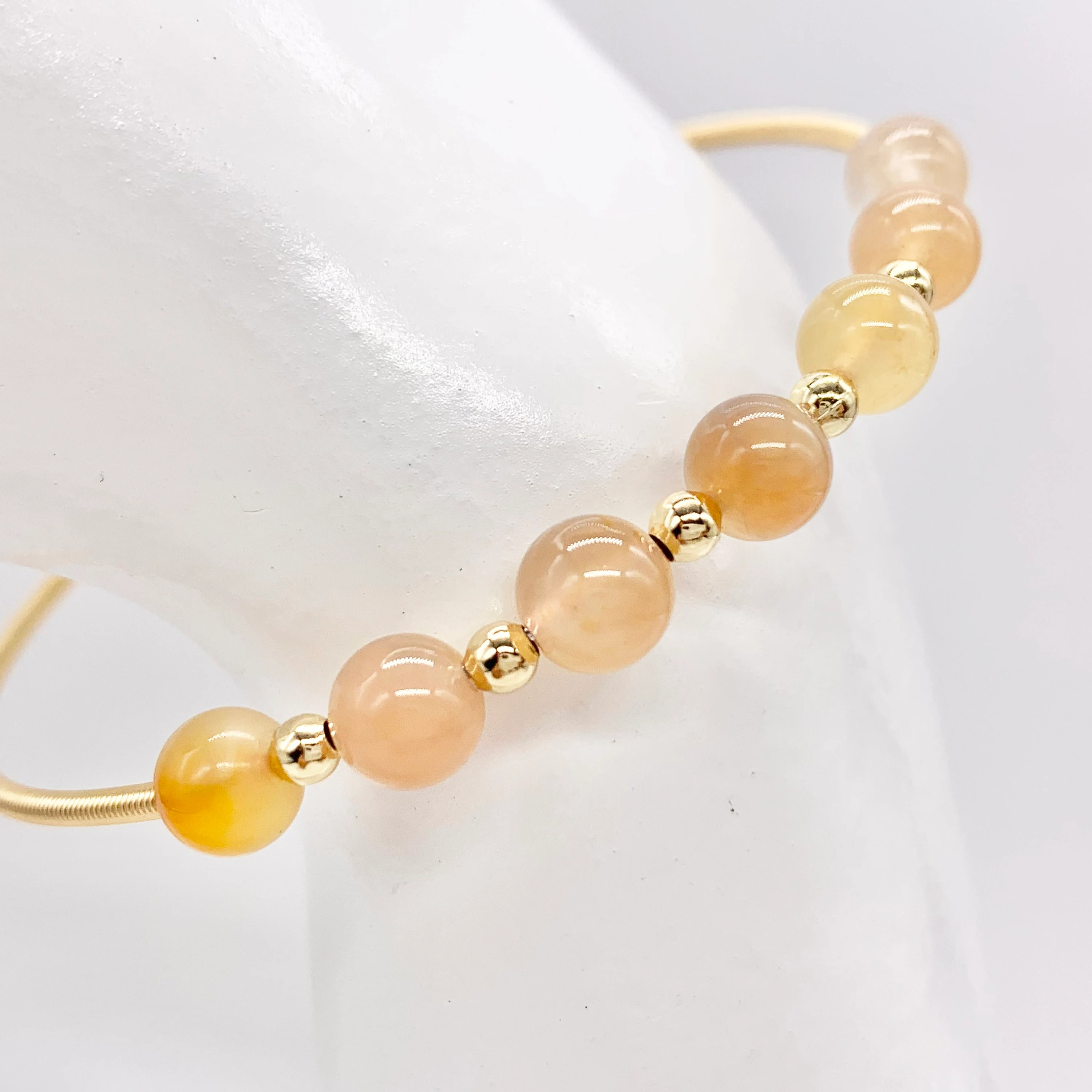 Cherry Blossom Agate Bracelet