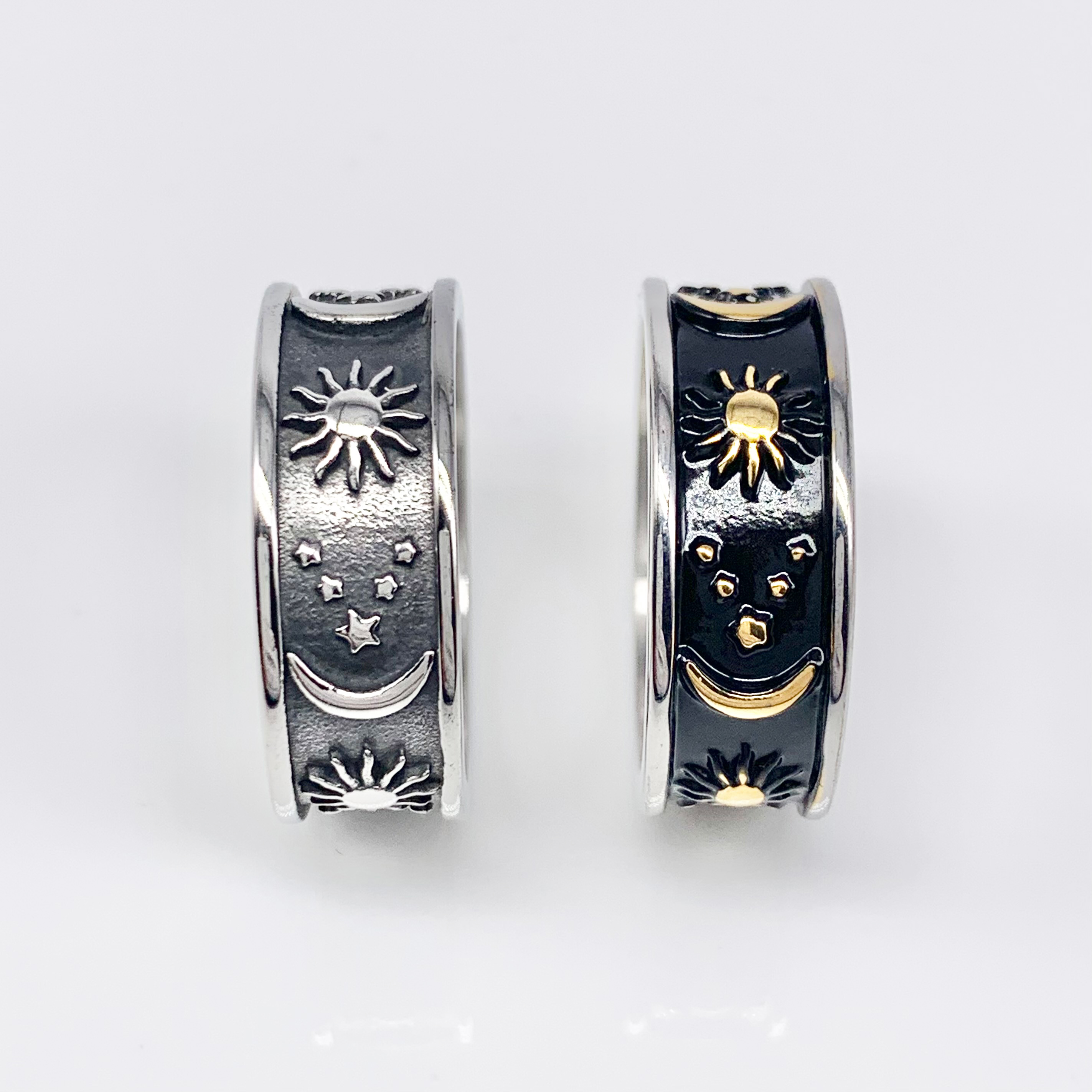 Sky Lovers Couple Stainless Steel Ring