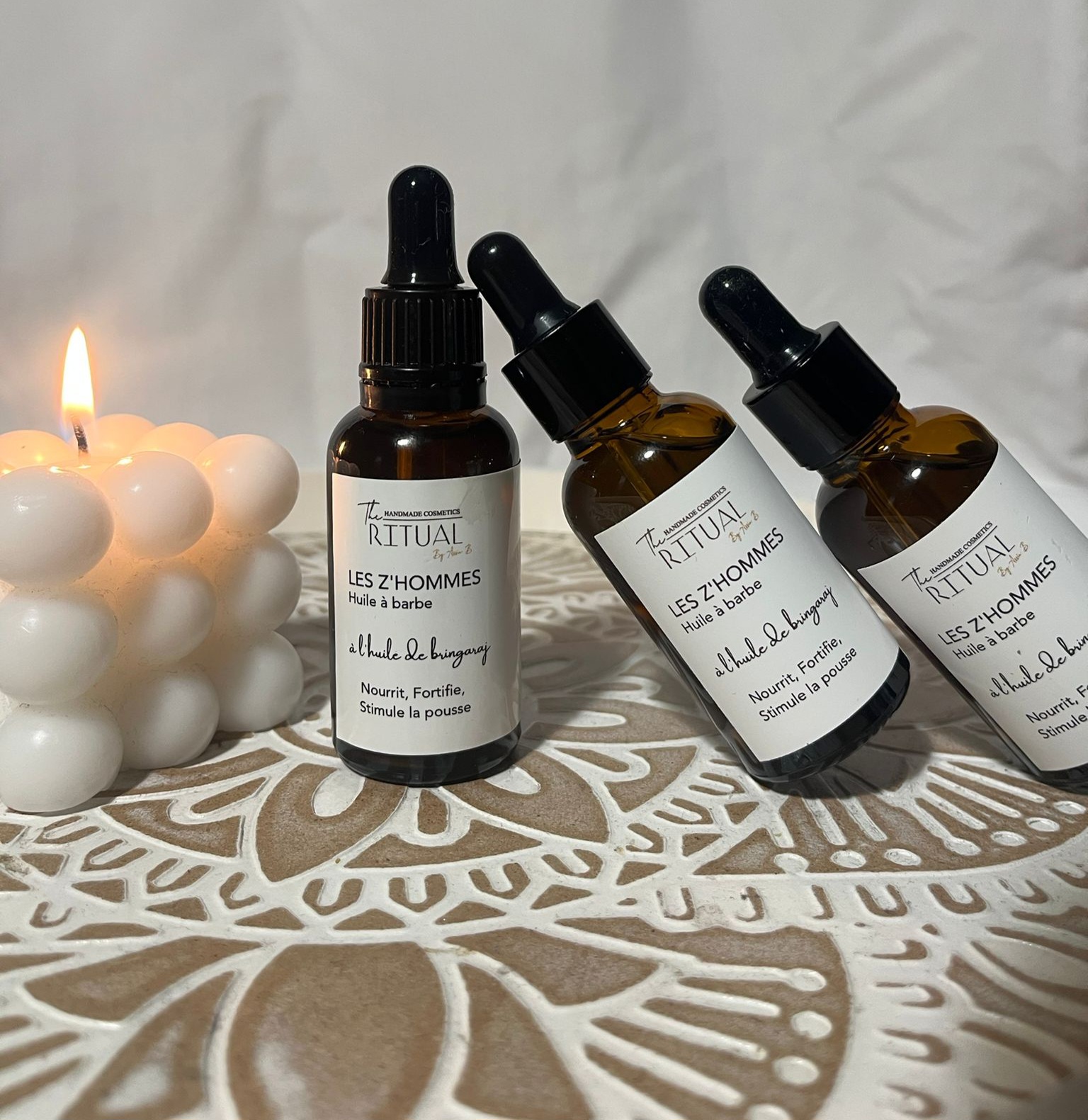 LES Z'HOMMES à l'huile de bringaraj