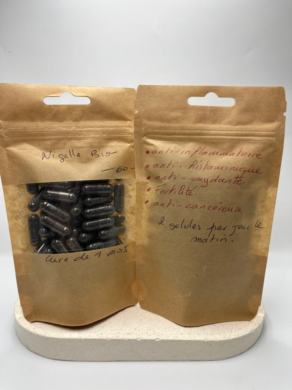 Gélules de graines de nigelle BIO Habbachia