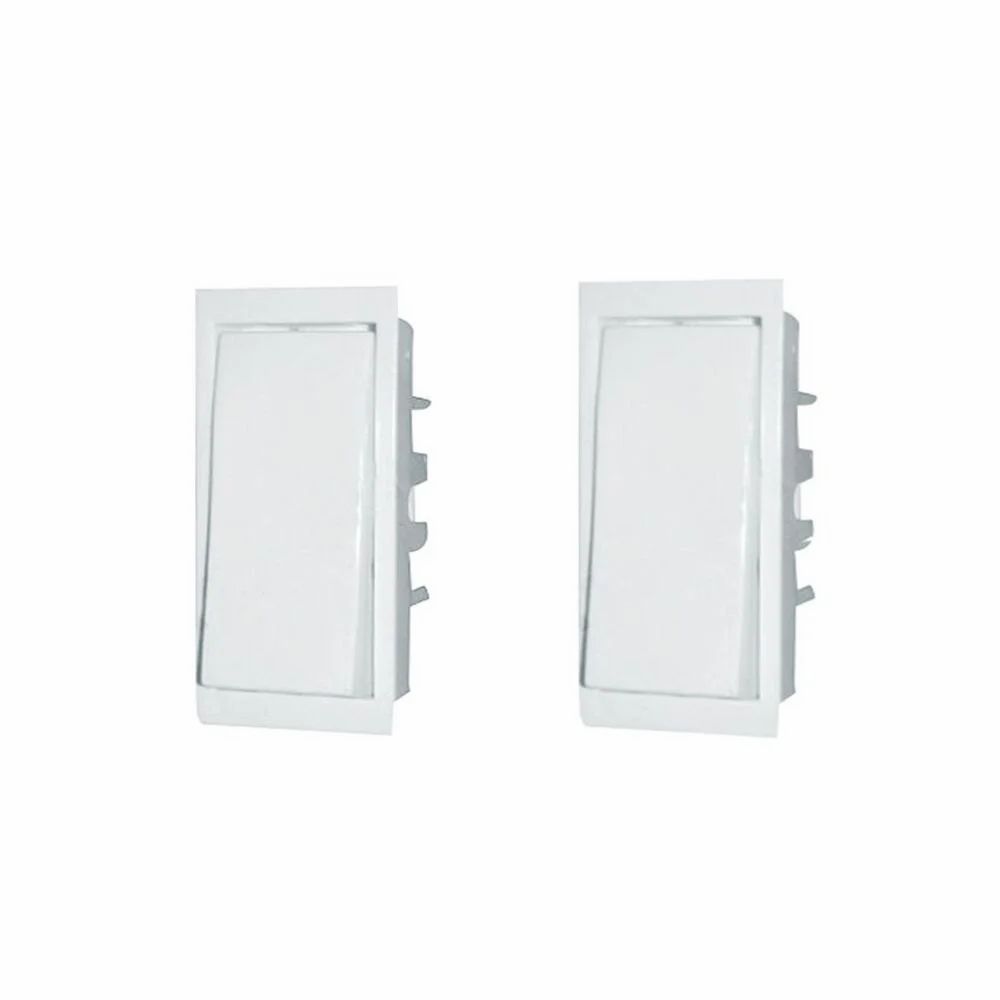 White Electrical Switches 2 nos 6A