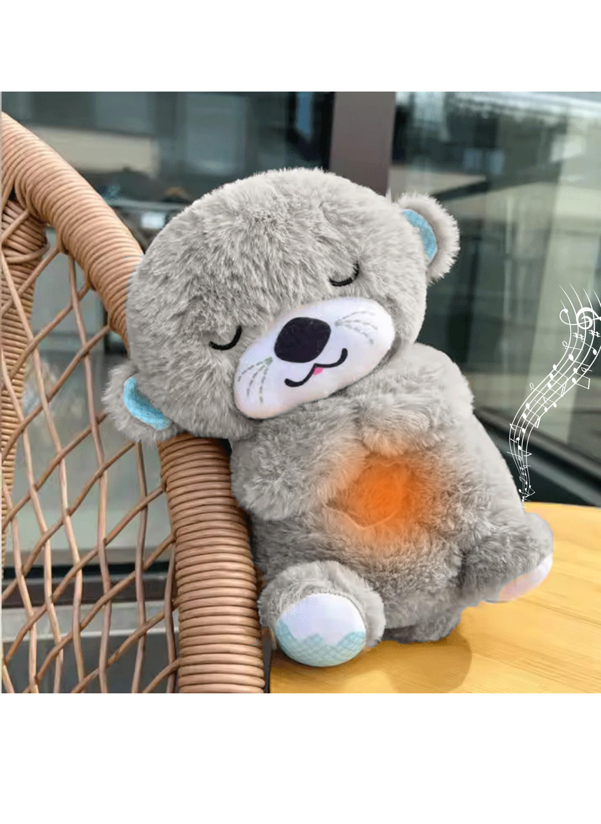 Plush Sleeping Bear Toy
