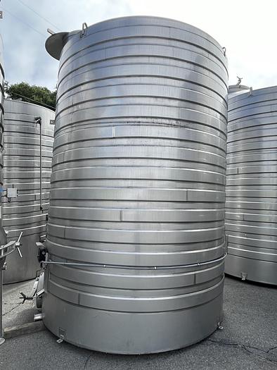 5,483 Gallon Stainless Steel Jacketed Wine Storage Tanks