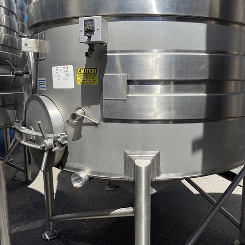 1,680 Gallon JV Northwest Inc. Stainless Steel Wine Tanks