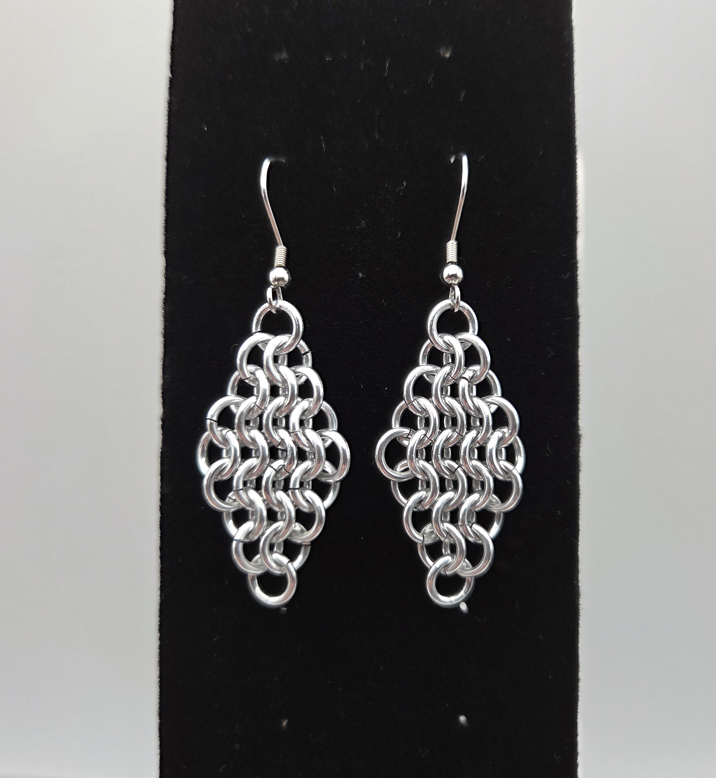 European 4in1 Chainmaille Diamond Earrings