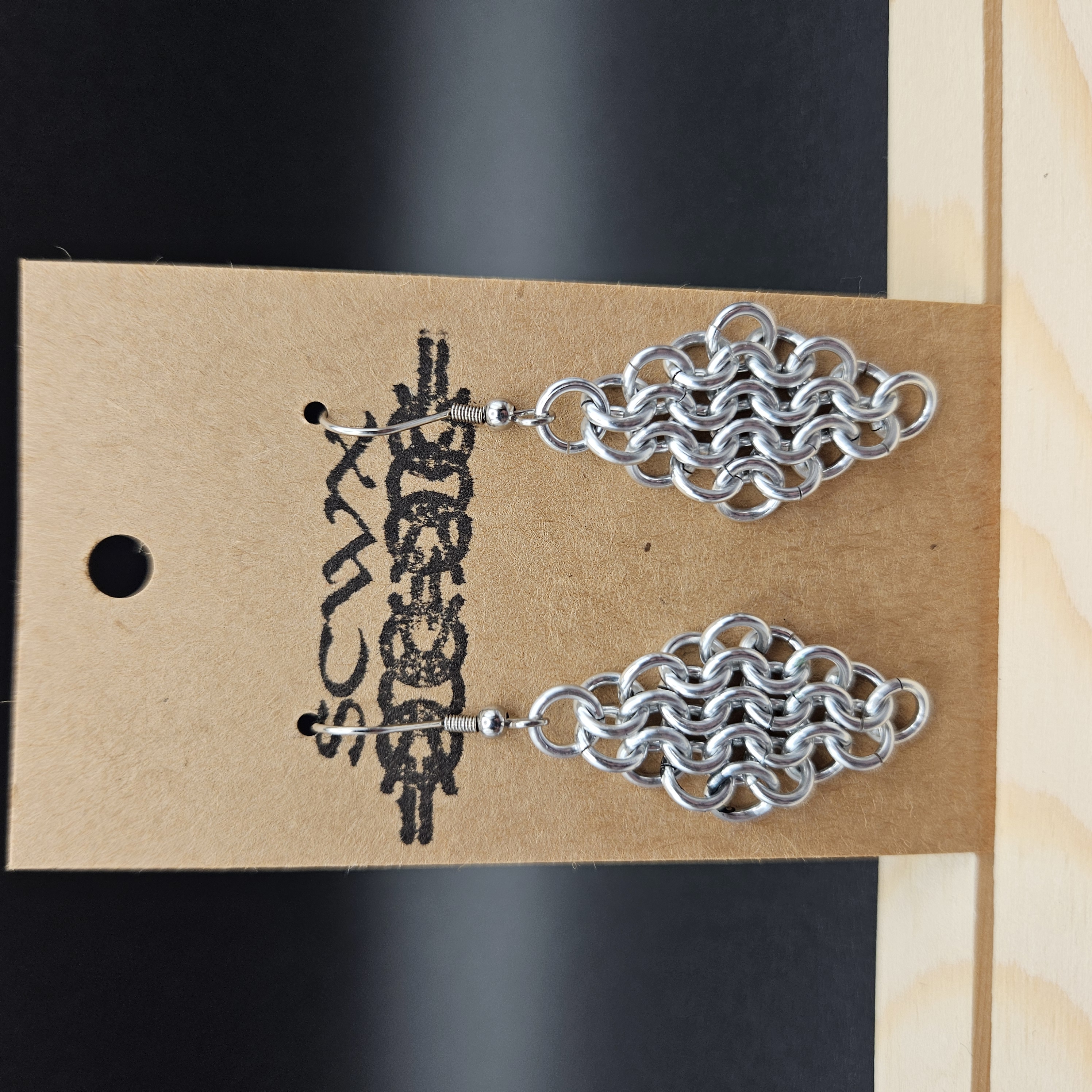 European 4in1 Chainmaille Diamond Earrings