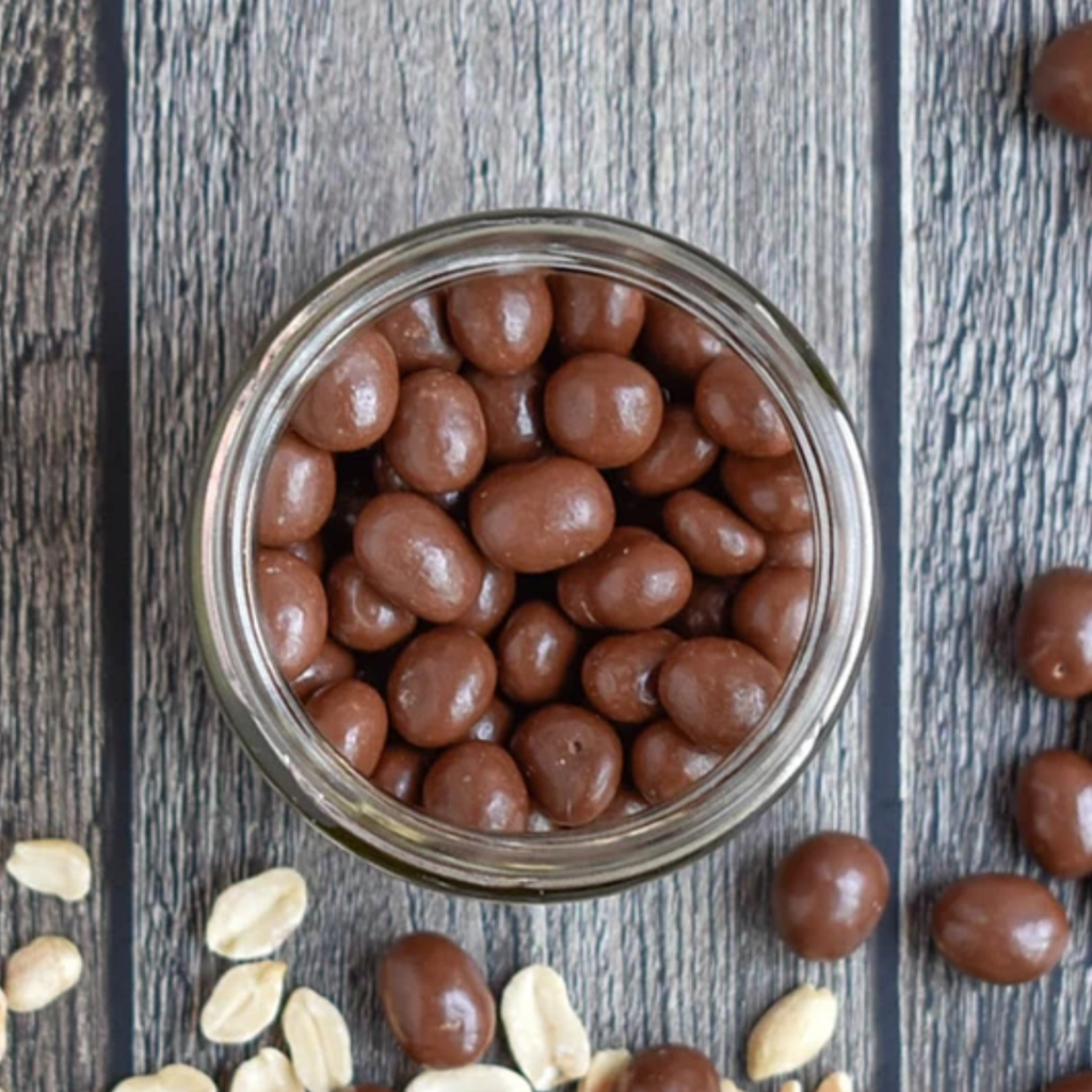 Mani cubiertos de chocolate