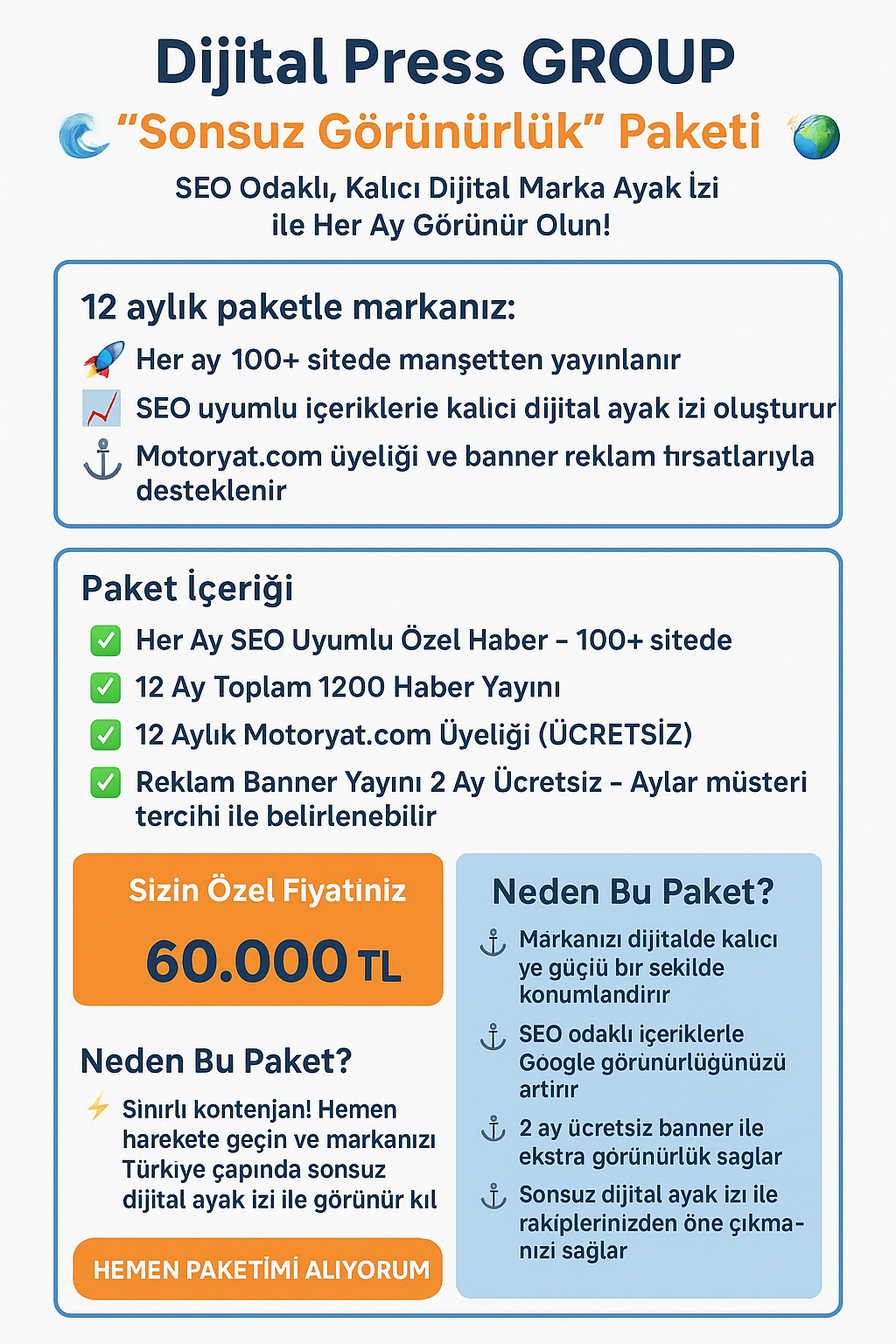 Sonsuz Görünürlük Paketi 