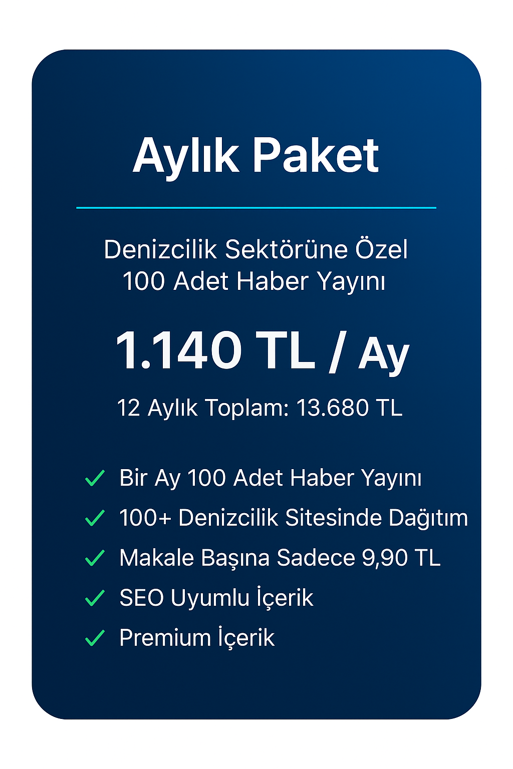 Aylık Paket