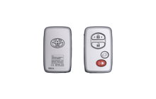 2017 TOYOTA LAND CRUISER SMART KEY - 2BUTTONS / PAGE1 A8 / Transponder Chip: DST-AES 433MHz 89904-60D70 Genuine | Genuine Replacement Car Key