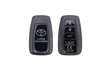 2020 TOYOTA LAND CRUISER PRADO SMART KEY - 3BUTTONS / PAGE1 A8 / Transponder Chip: DST-AES 433MHz 89904-60L80, 60L60 Genuine | Genuine Replacement Car Key