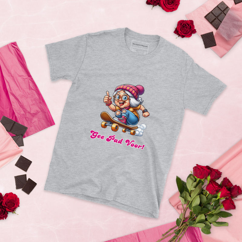 Gee Pad Voor! Ladies T-Shirt in Sports Grey 