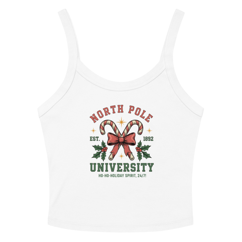 North Pole University - Ladies micro-rib tank top / PJ Top