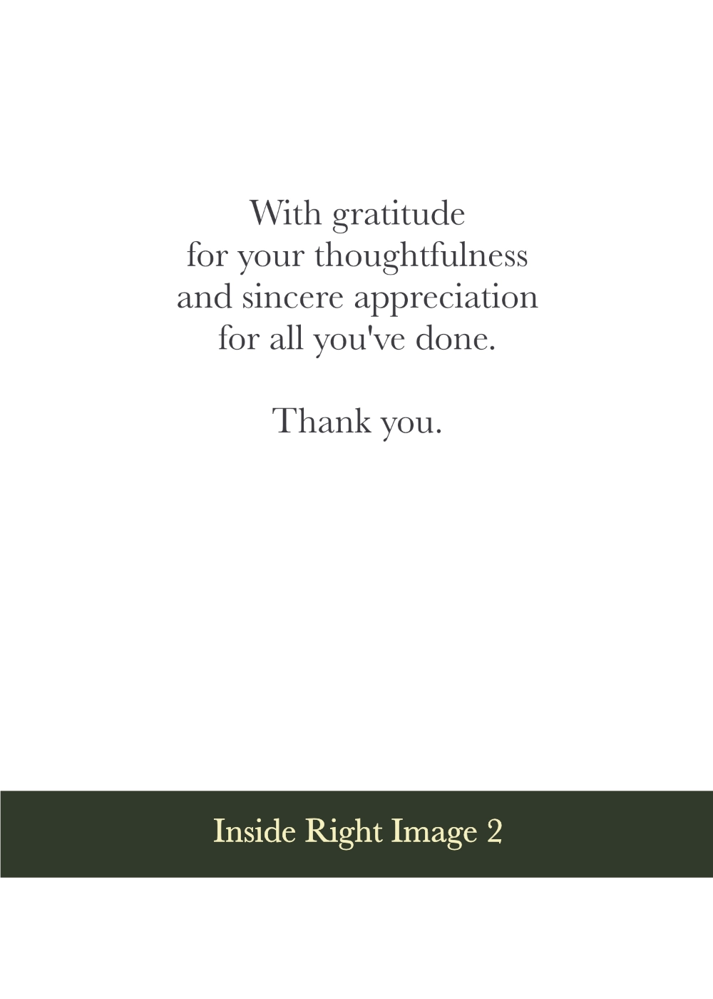 With Gratitude