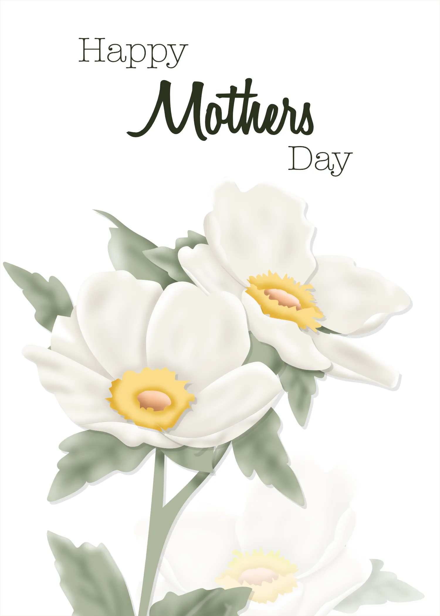 Quiet Dogwood— Mother’s Day Card